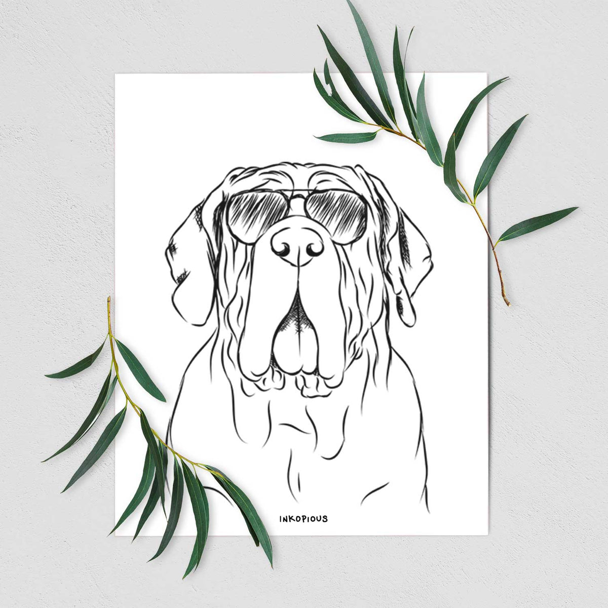 Dinah the Neapolitan Mastiff Art Print