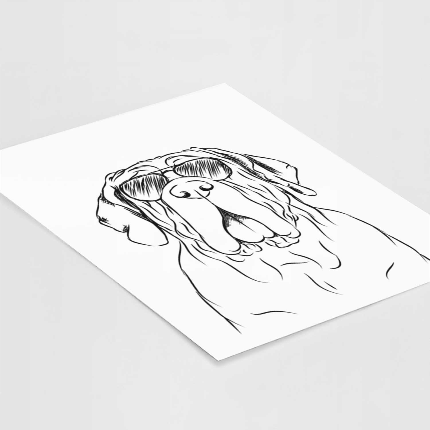 Dinah the Neapolitan Mastiff Art Print