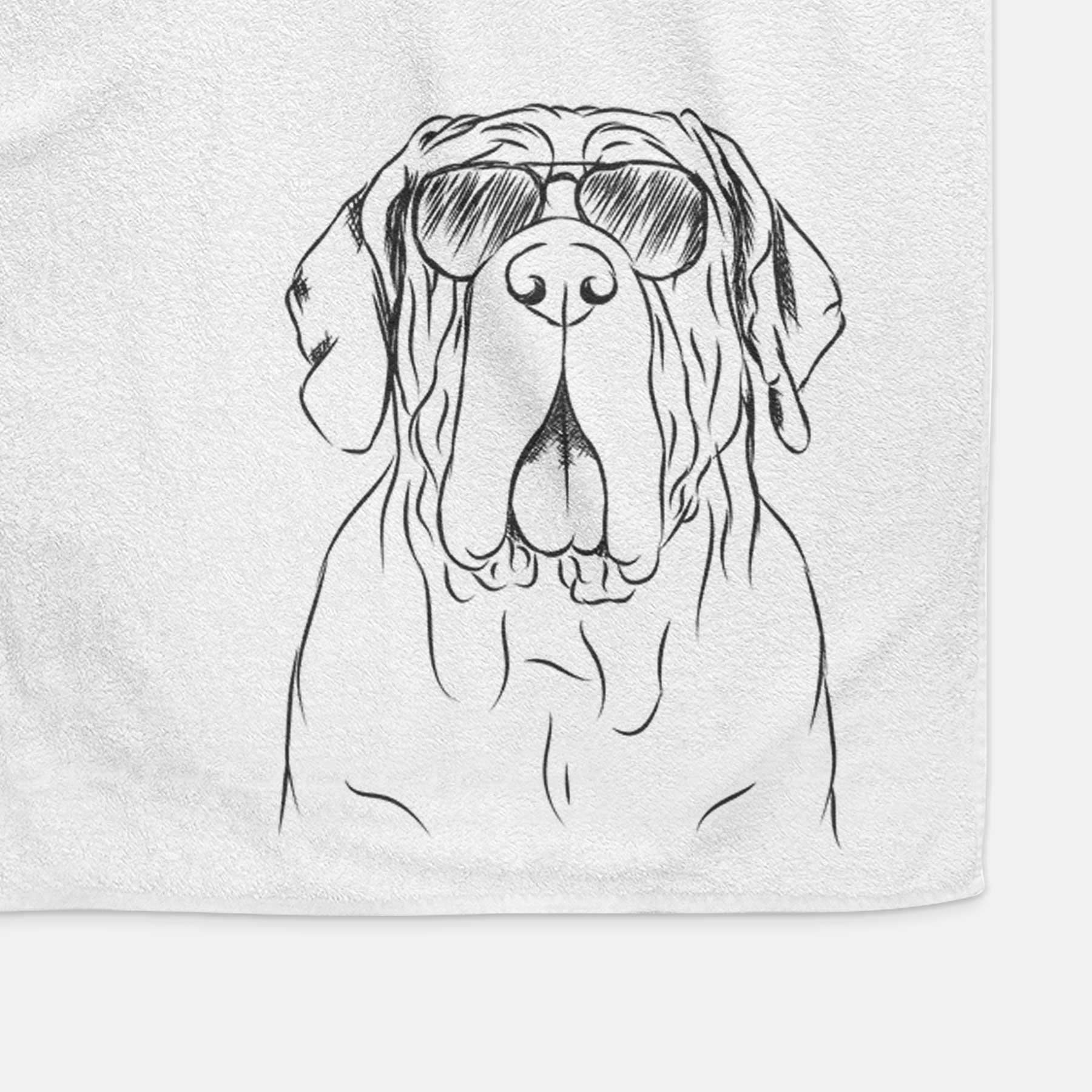 Dinah the Neapolitan Mastiff Decorative Hand Towel