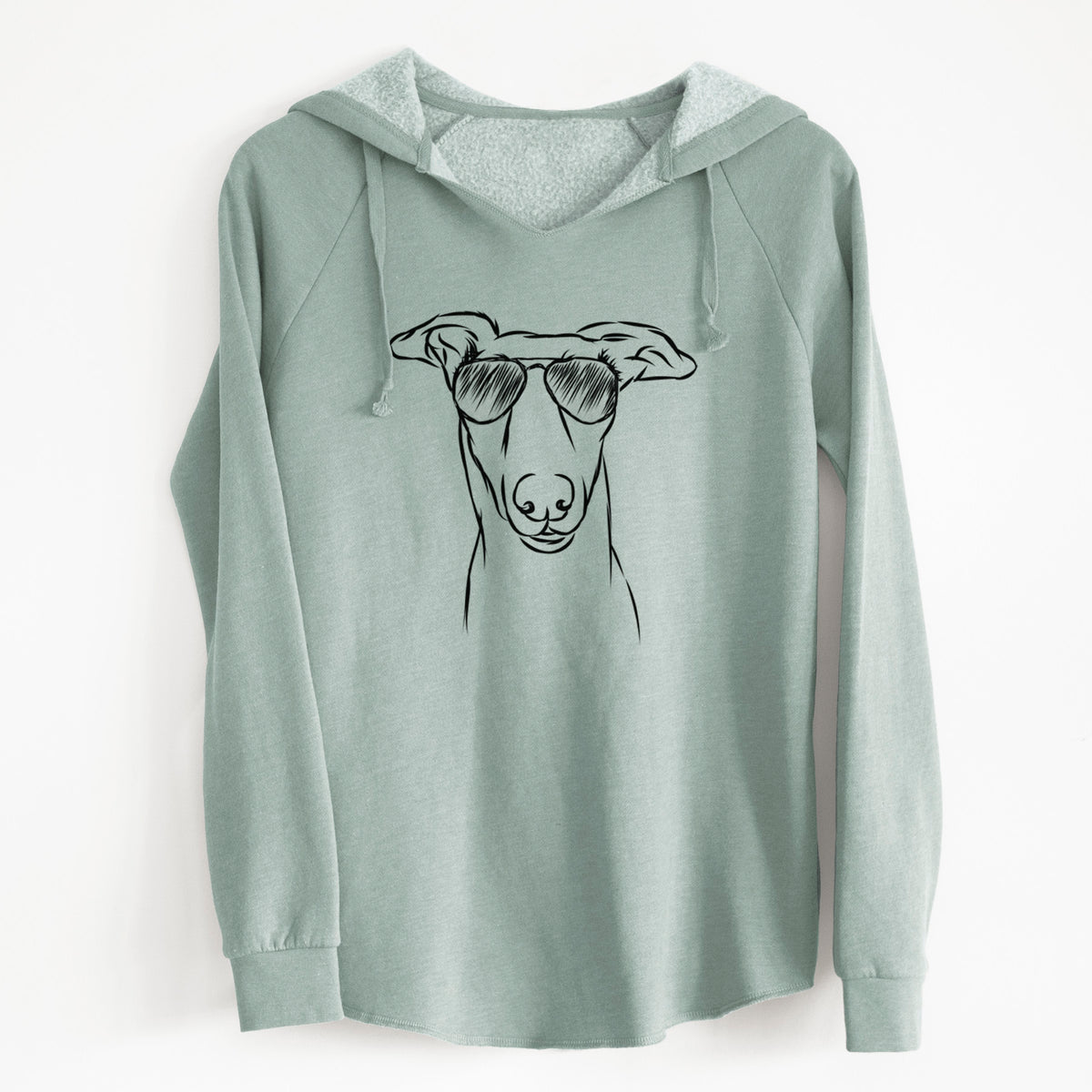 Aviator Diva the Greyhound - Cali Wave Hooded Sweatshirt