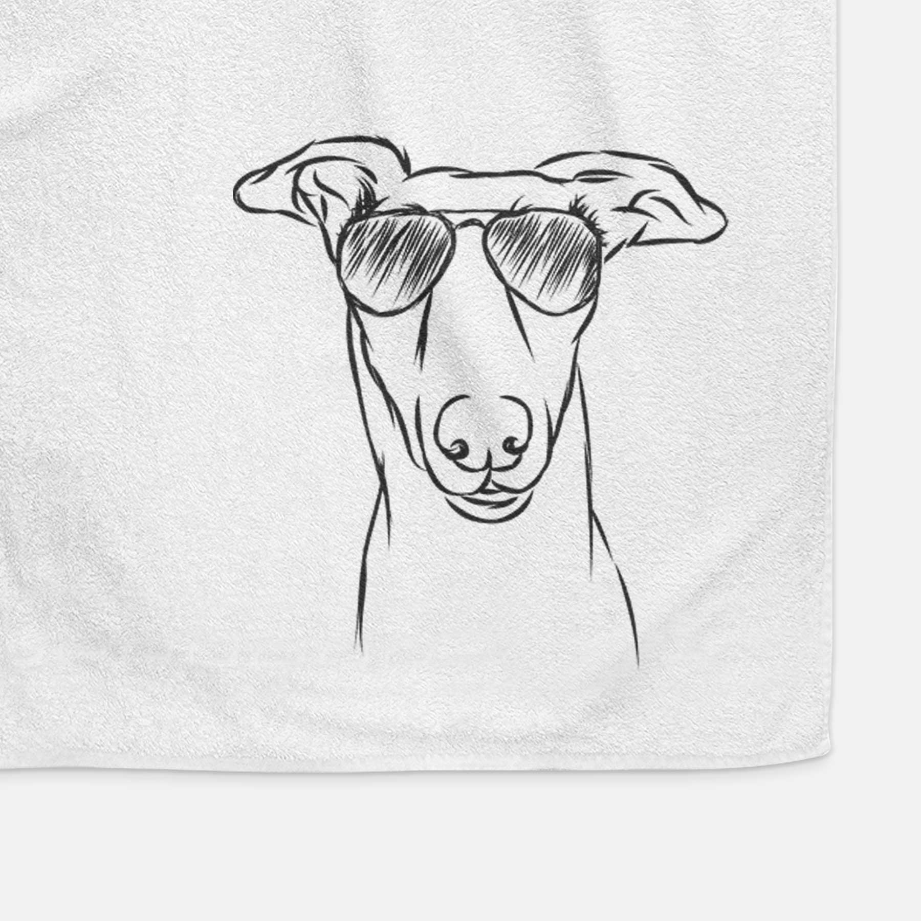 Diva the Greyhound Decorative Hand Towel