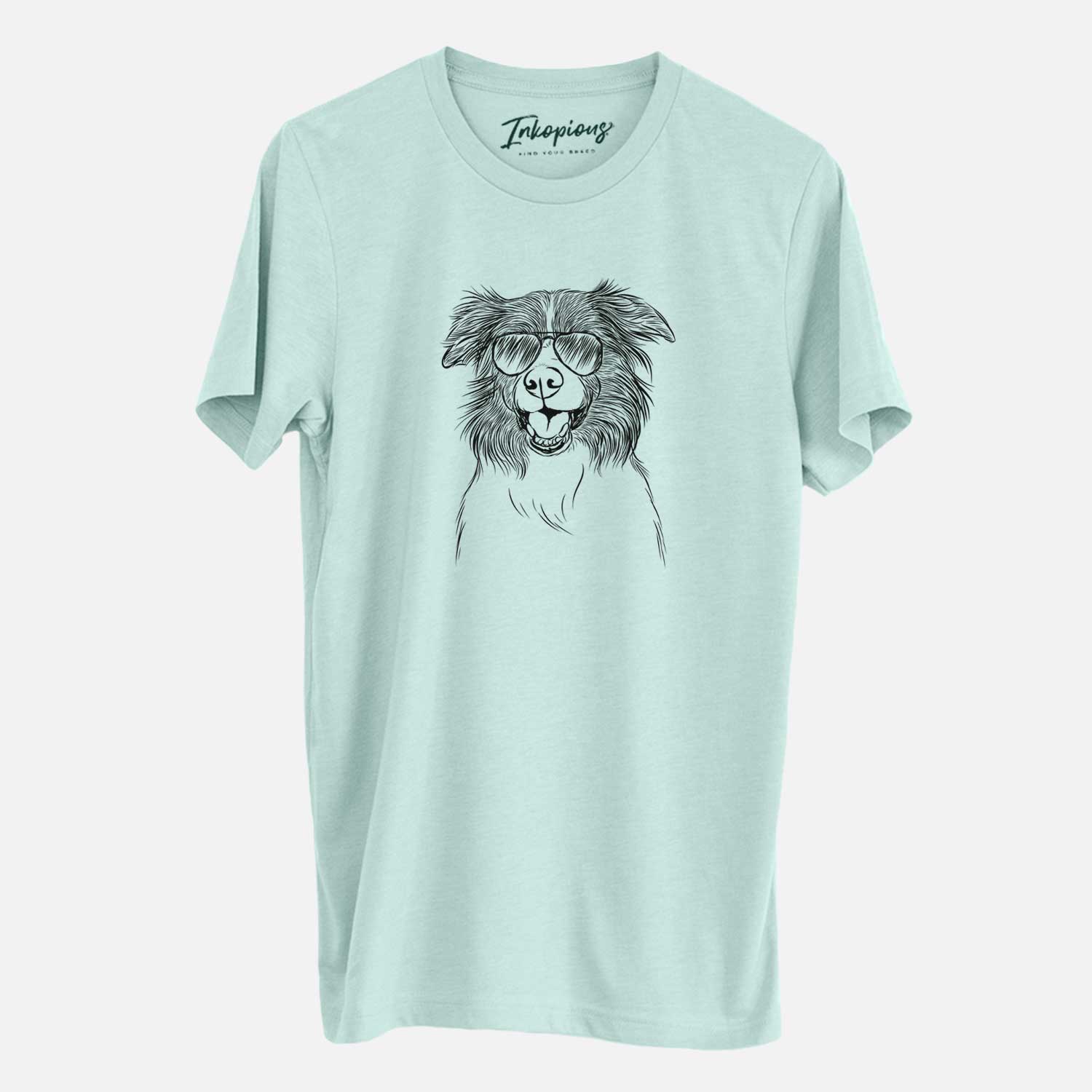 Aviator Dizzy the Border Collie - Unisex Crewneck