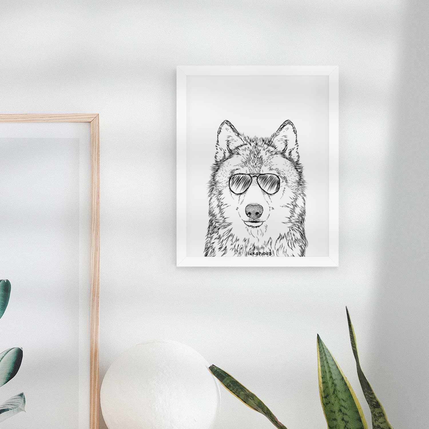 Django the Grey Wolf Art Print