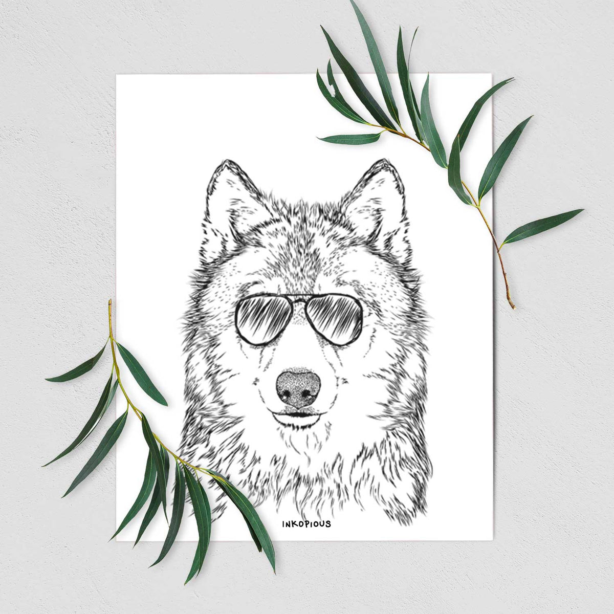 Django the Grey Wolf Art Print