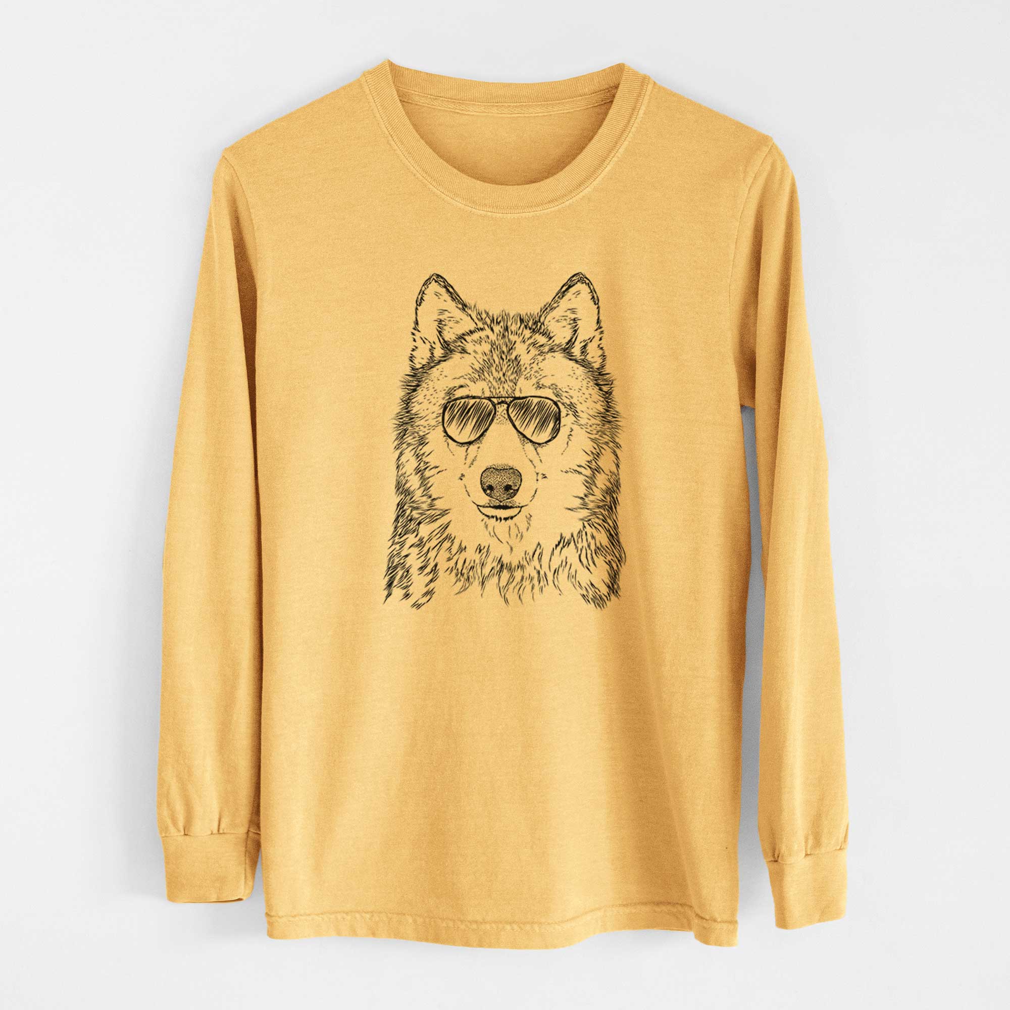 Aviators Django the Grey Wolf - Heavyweight 100% Cotton Long Sleeve