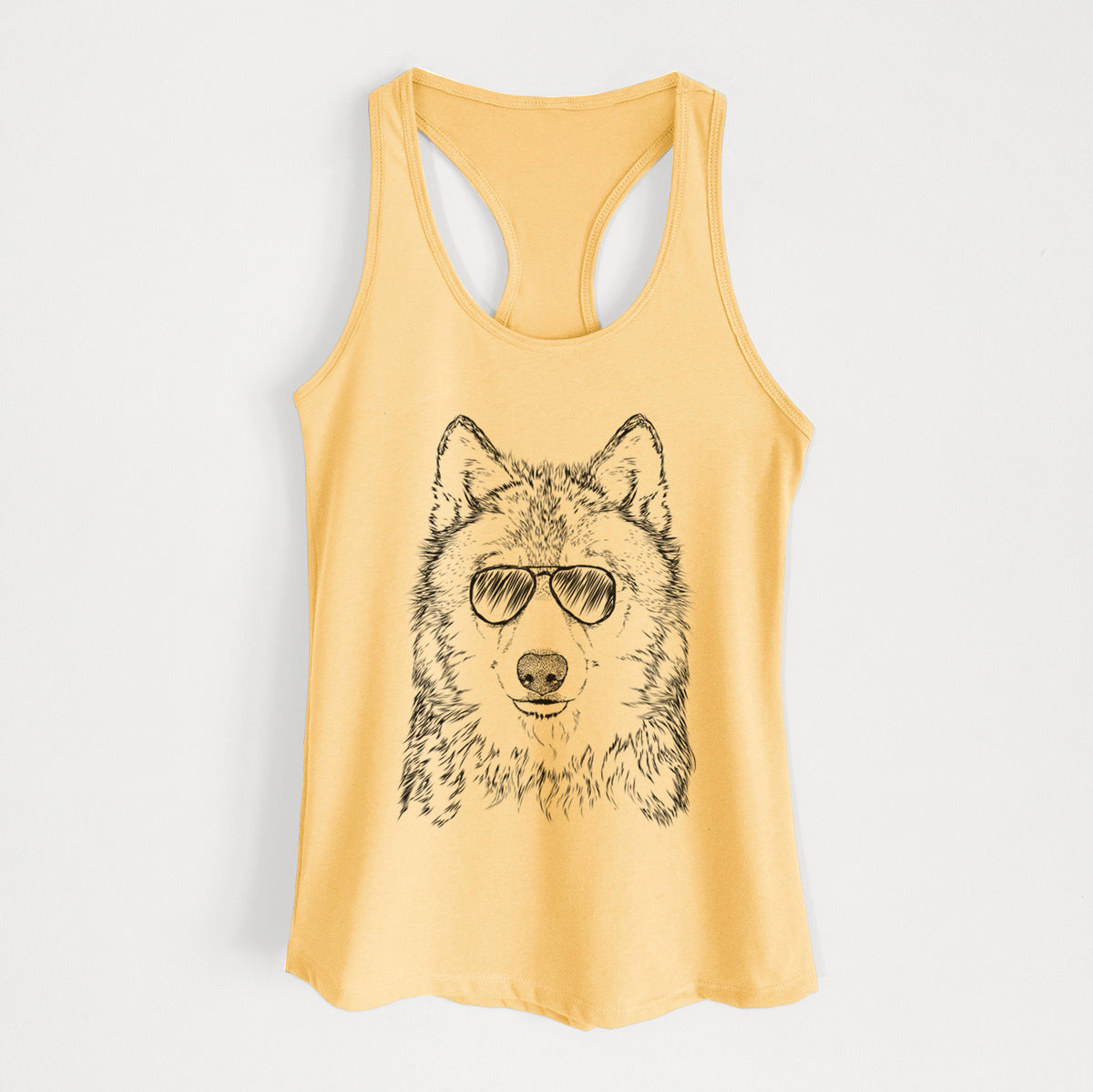 Django the Grey Wolf - Women's Racerback Tanktop