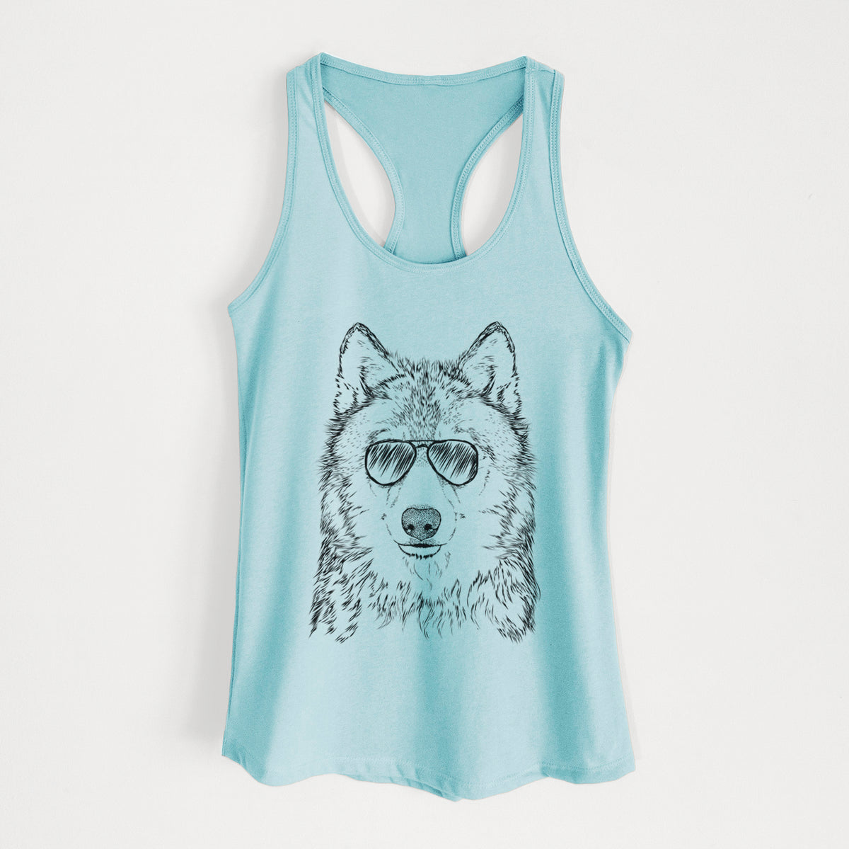 Django the Grey Wolf - Women's Racerback Tanktop