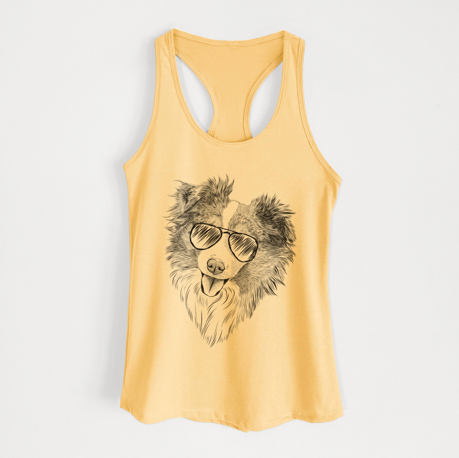 Doc the Mini Aussie - Women's Racerback Tanktop