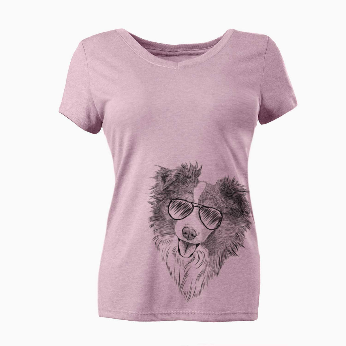 Aviator Doc the Mini Aussie - Women's V-neck Shirt