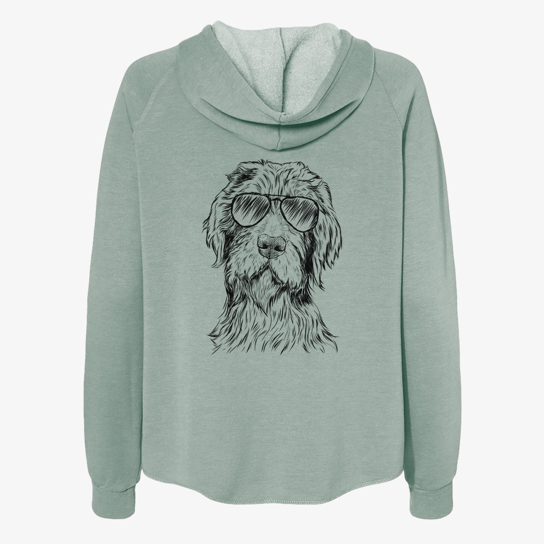 Doc Holliday the Pudelpointer - Women's Cali Wave Zip-Up Sweatshirt