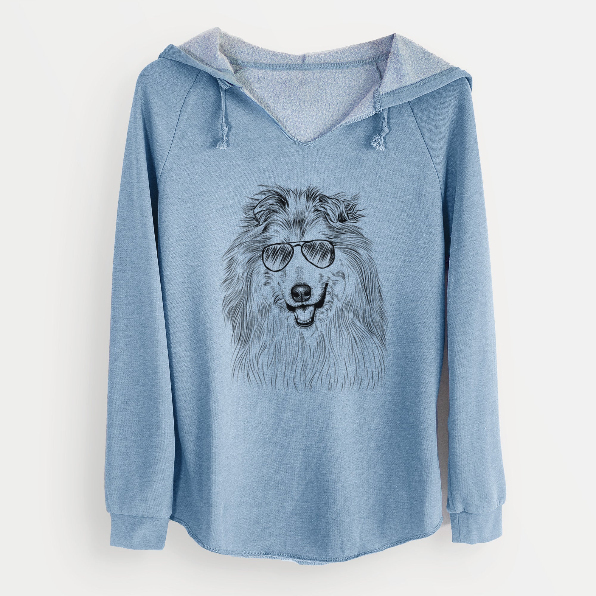 Aviator Donnan the Rough Collie - Cali Wave Hooded Sweatshirt