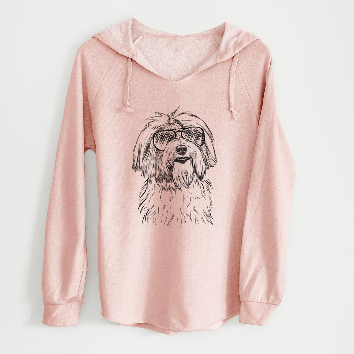 Aviator Dooley the Havanese - Cali Wave Hooded Sweatshirt