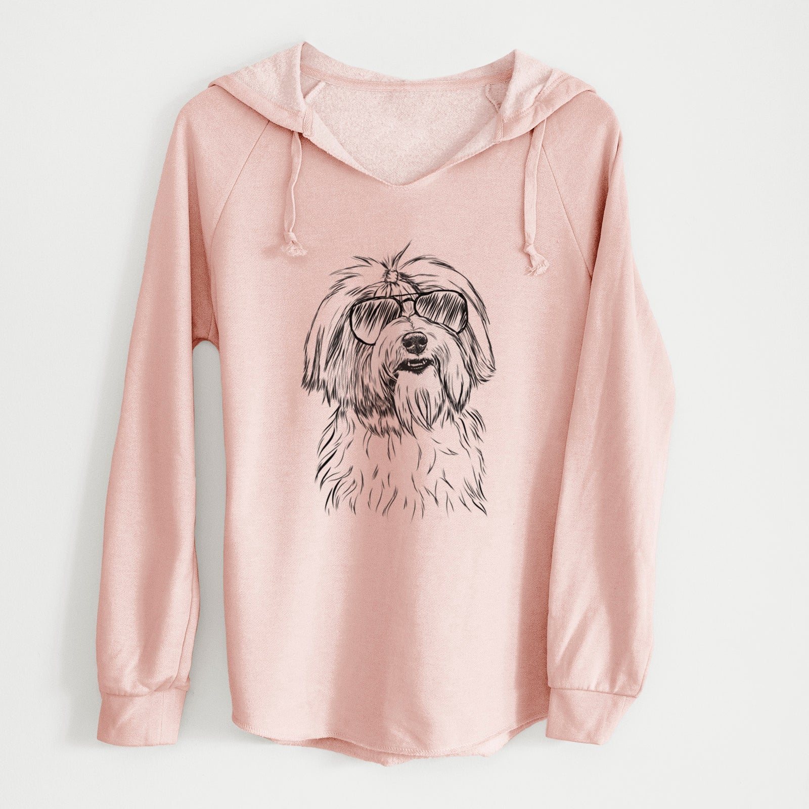 Aviator Dooley the Havanese - Cali Wave Hooded Sweatshirt