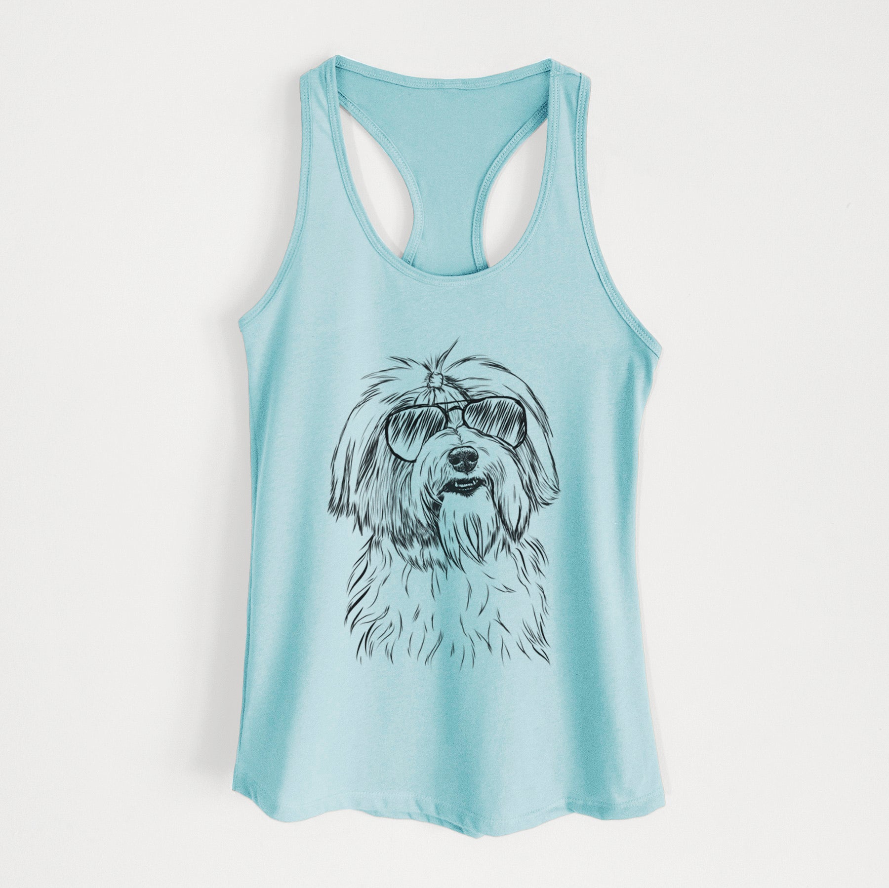 Dooley the Havanese - Women's Racerback Tanktop