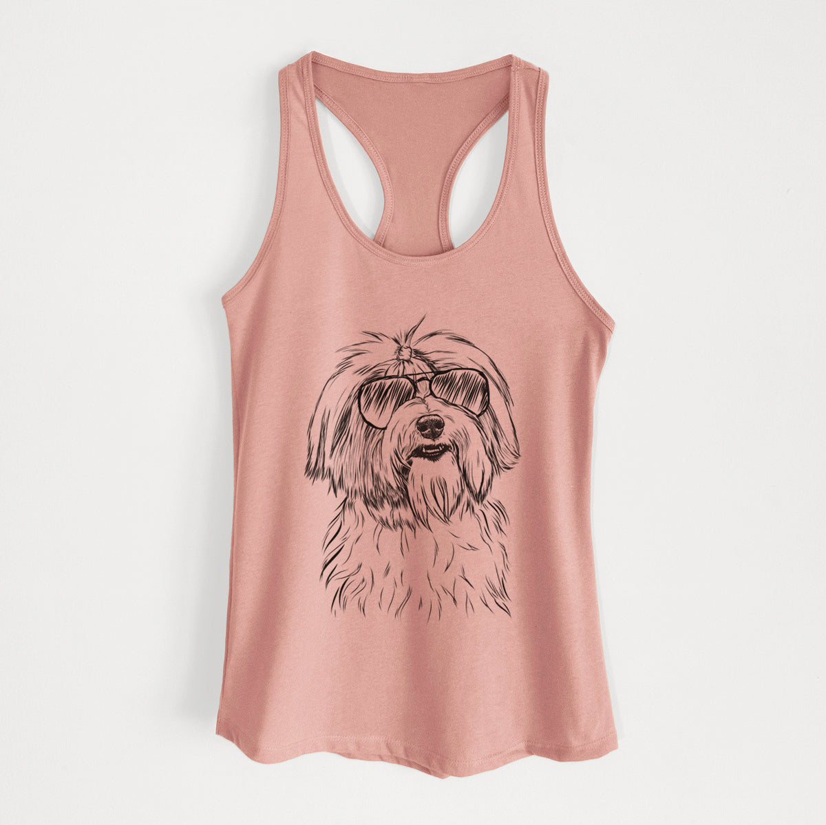 Dooley the Havanese - Women's Racerback Tanktop