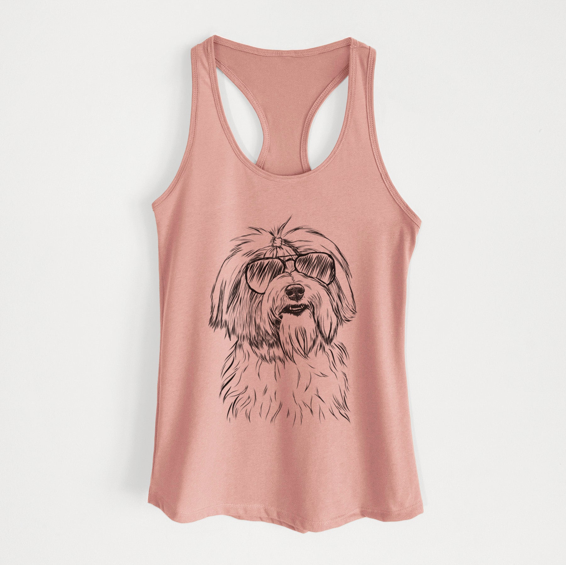 Dooley the Havanese - Women's Racerback Tanktop