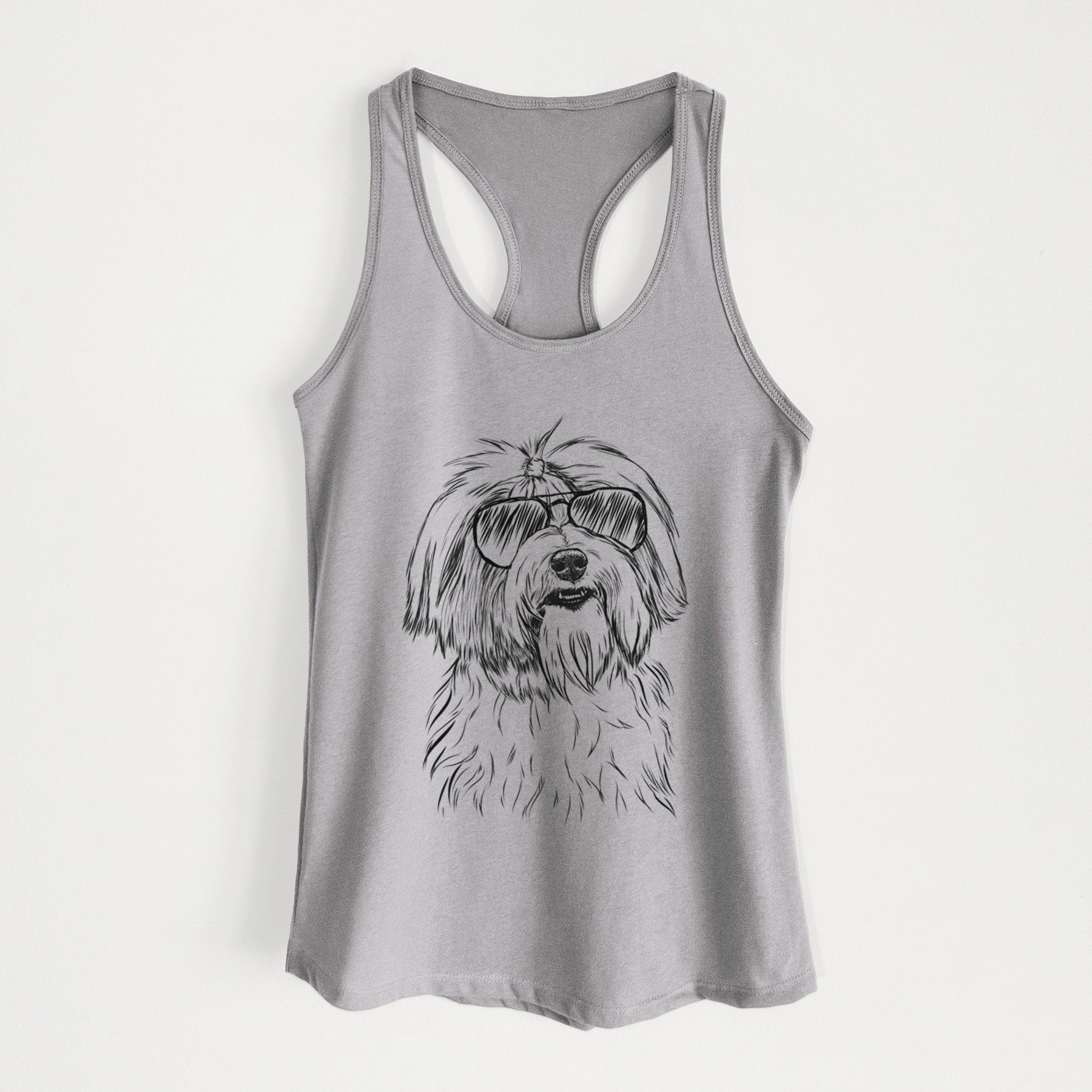 Dooley the Havanese - Women's Racerback Tanktop