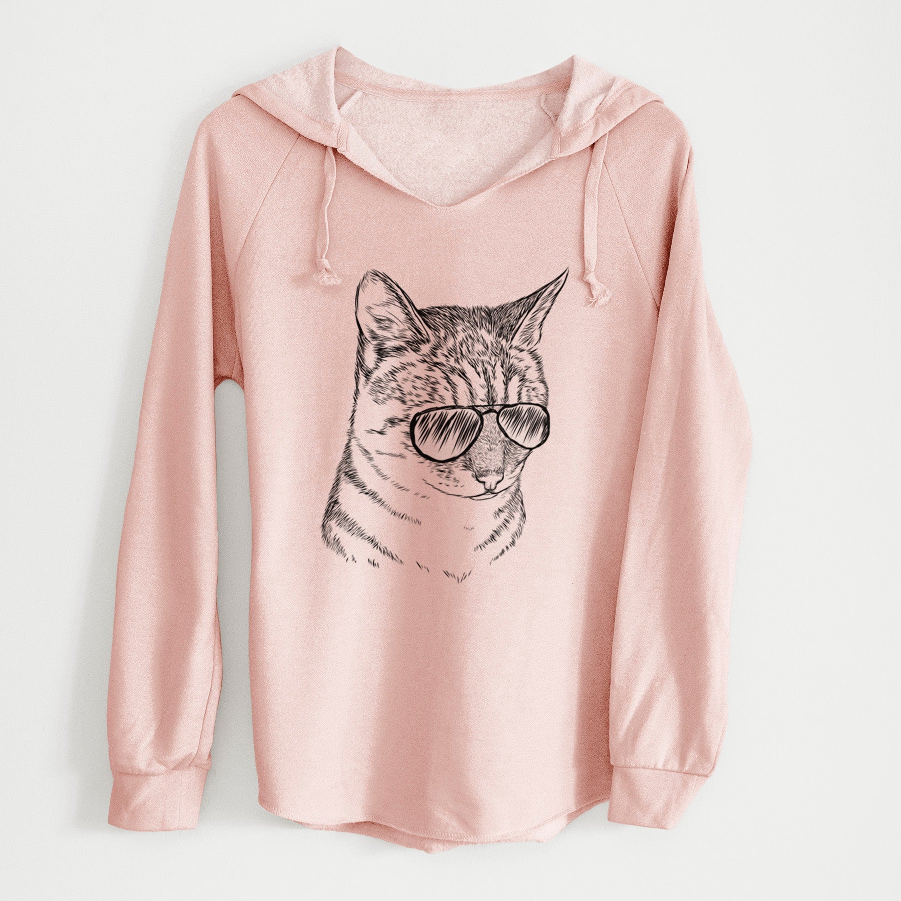 Aviator Dora the Tabby Cat - Cali Wave Hooded Sweatshirt