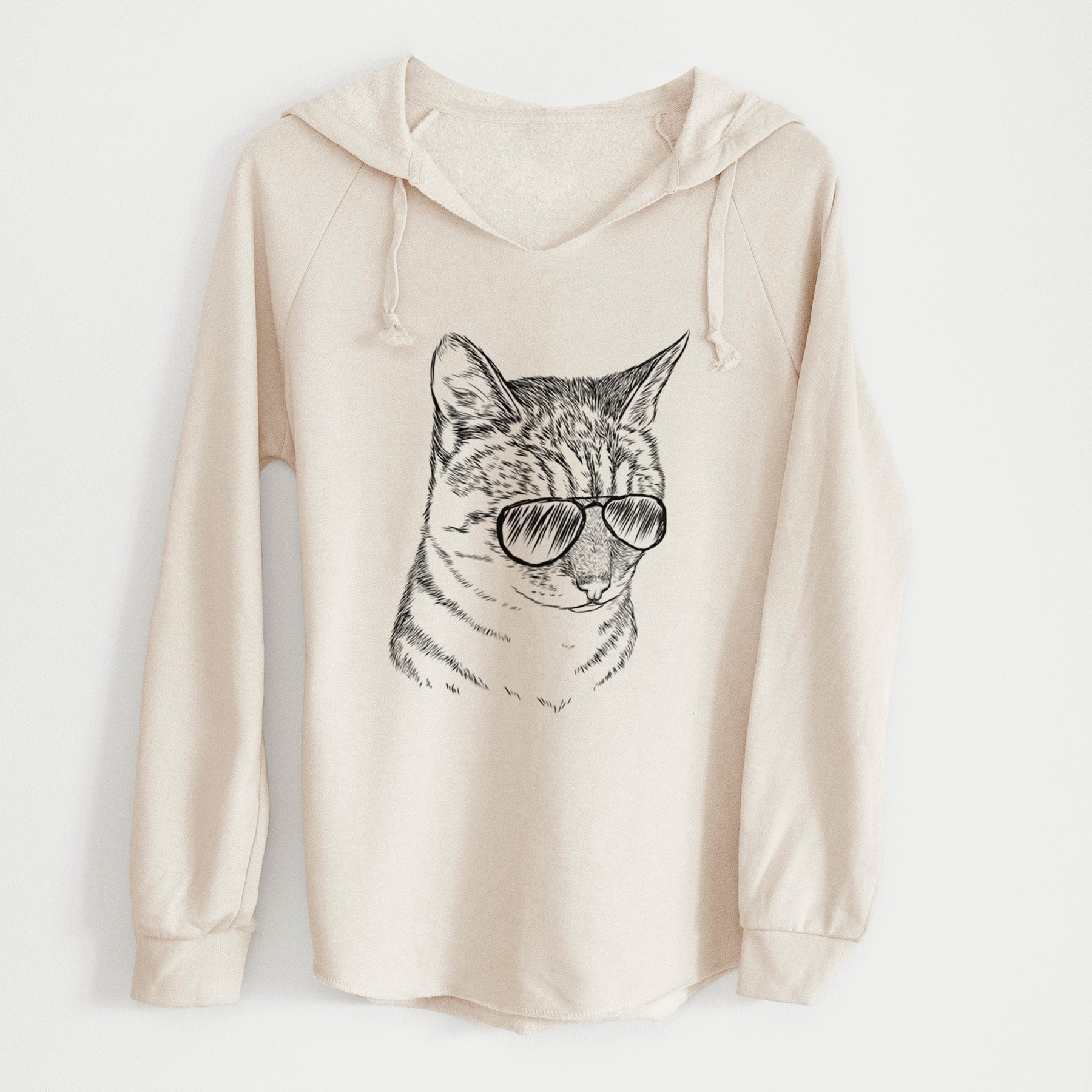 Aviator Dora the Tabby Cat - Cali Wave Hooded Sweatshirt