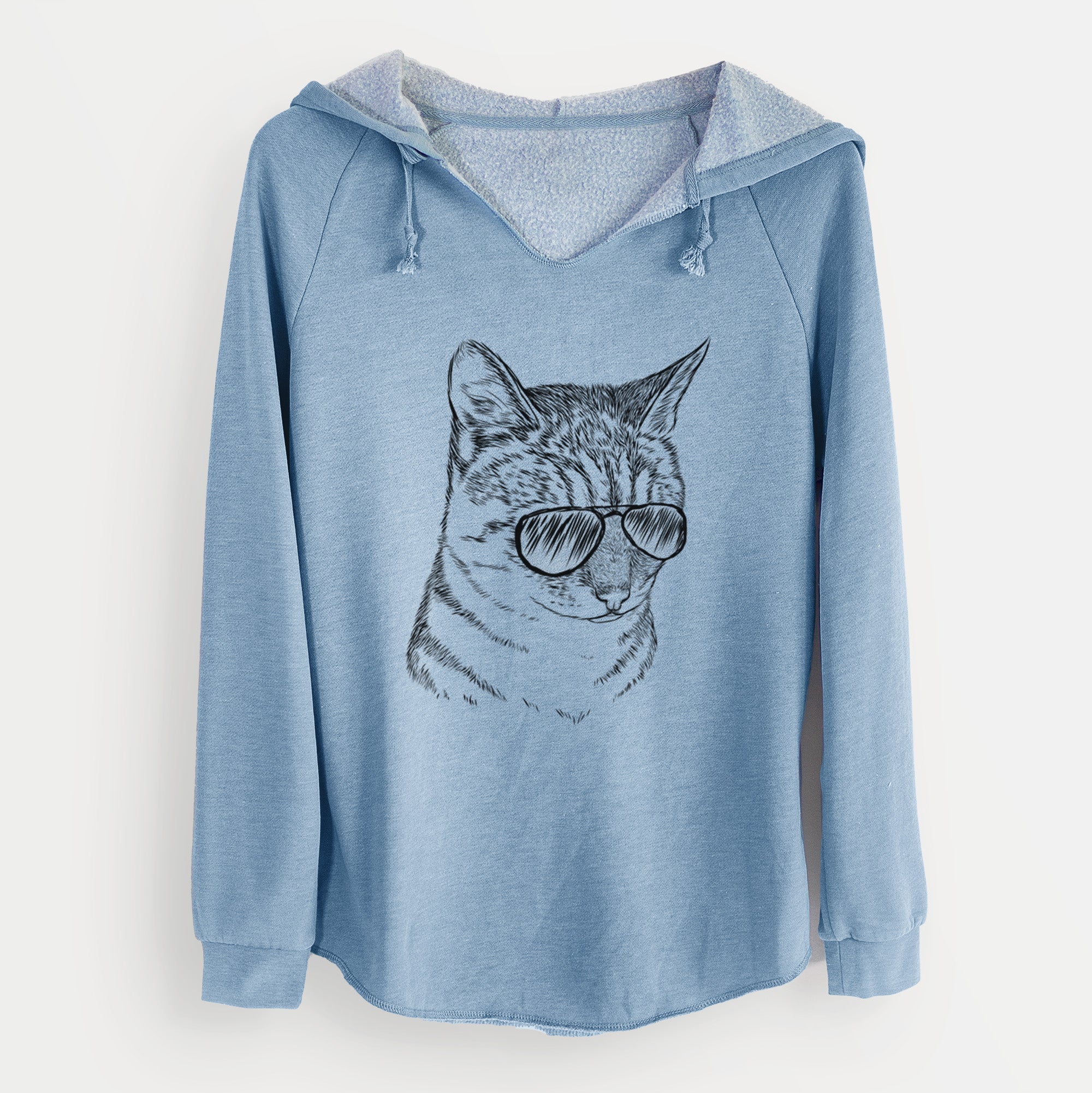 Aviator Dora the Tabby Cat - Cali Wave Hooded Sweatshirt