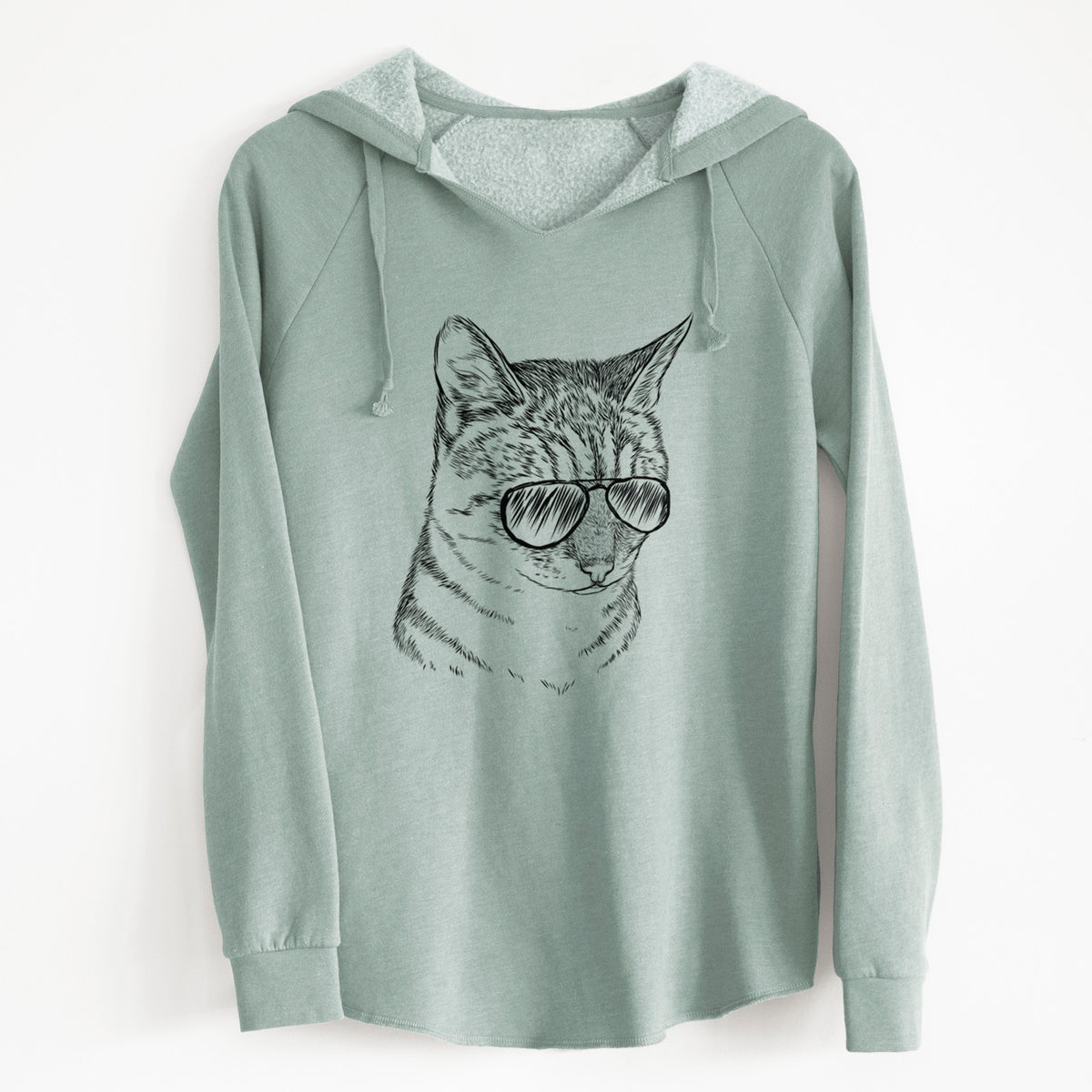 Aviator Dora the Tabby Cat - Cali Wave Hooded Sweatshirt