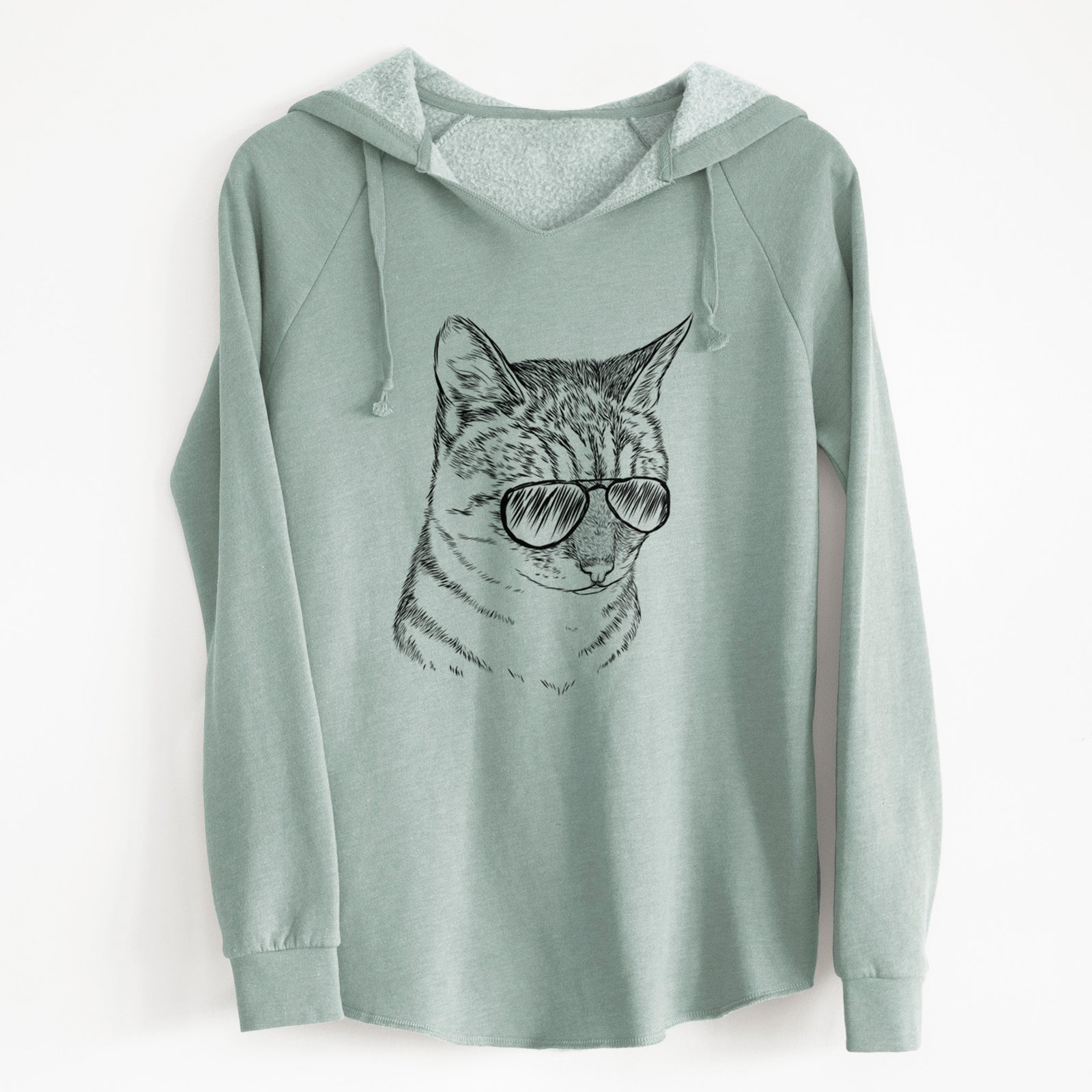 Aviator Dora the Tabby Cat - Cali Wave Hooded Sweatshirt