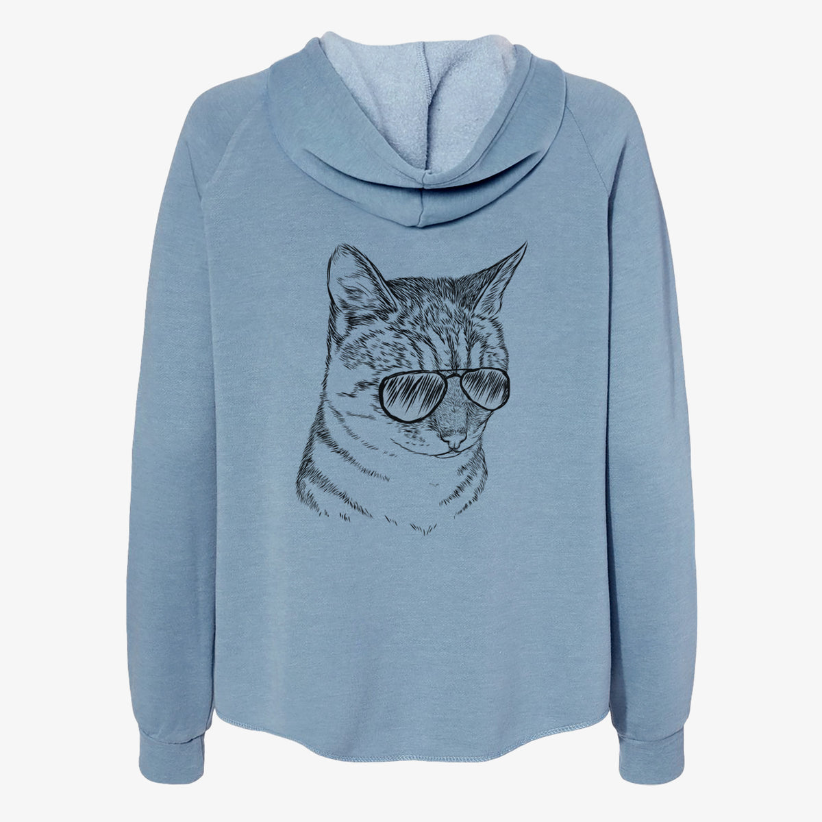 Dora the Tabby Cat - Women's Cali Wave Zip-Up Sweatshirt