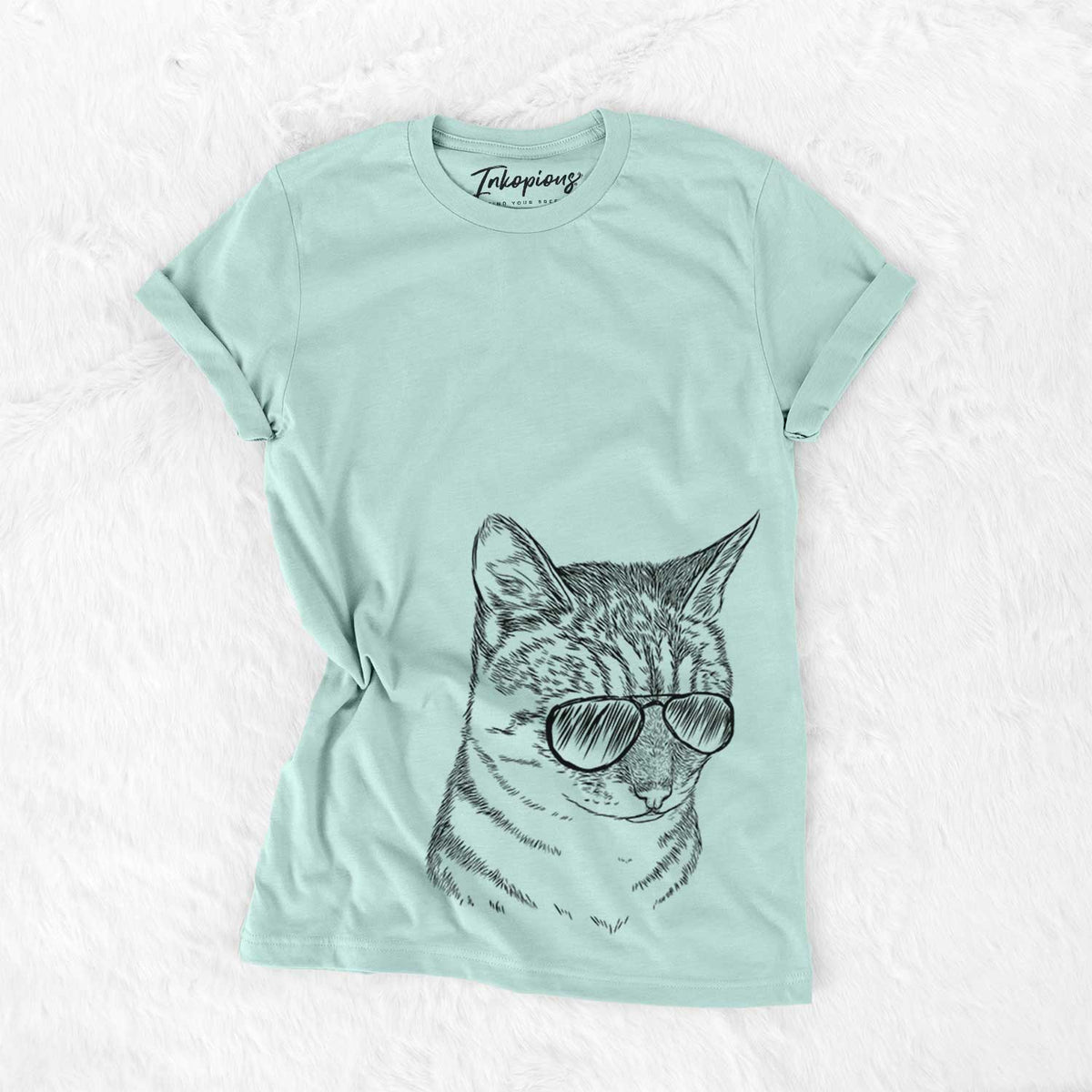 Aviator Dora the Tabby Cat - Unisex Crewneck