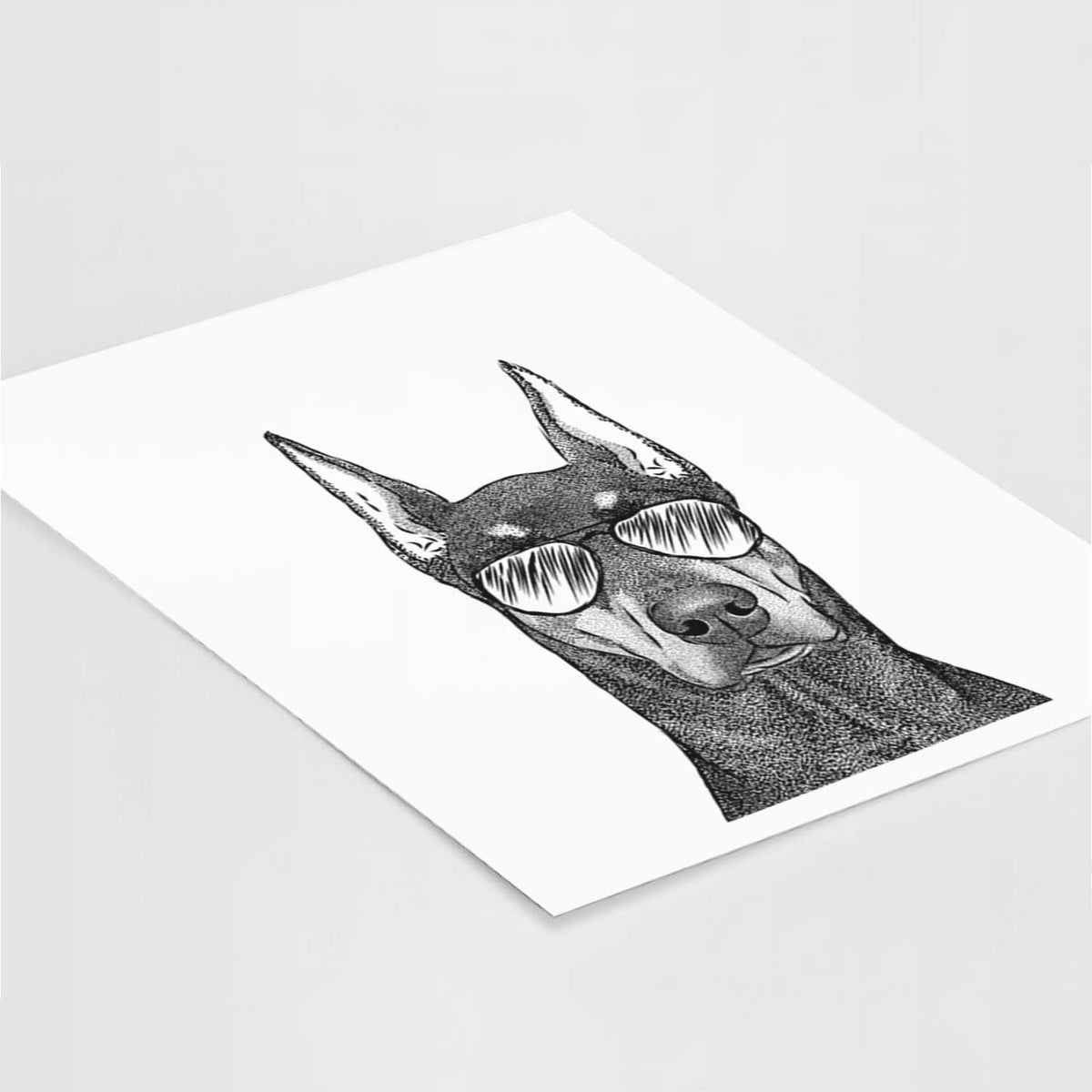 Drake the Doberman Pinscher Art Print