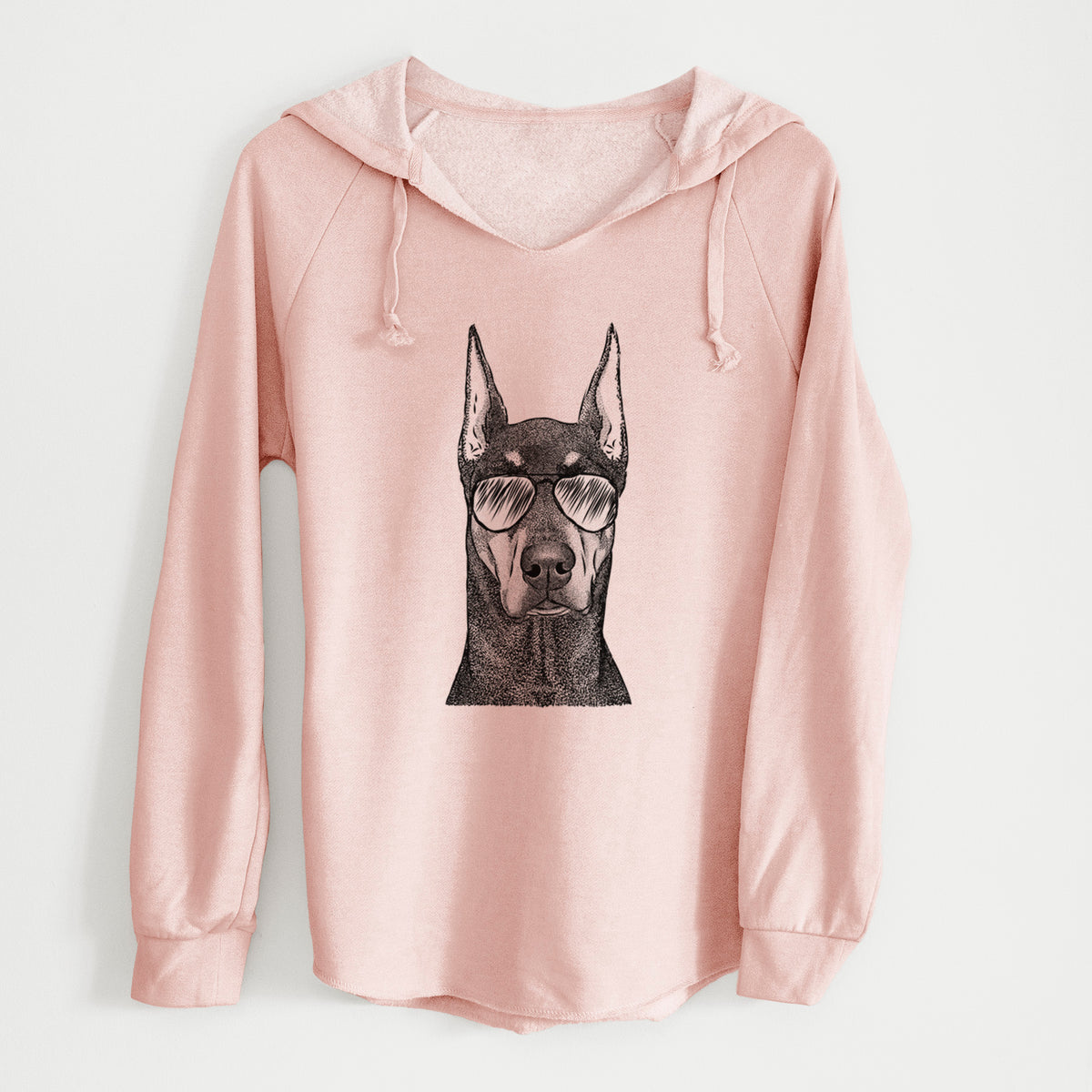Aviator Drake the Doberman Pinscher - Cali Wave Hooded Sweatshirt