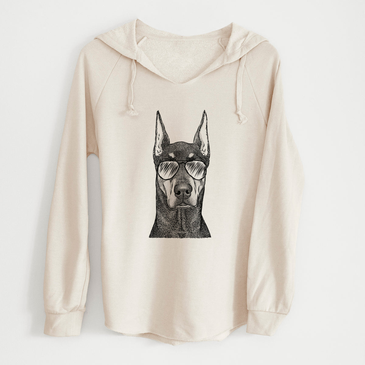 Aviator Drake the Doberman Pinscher - Cali Wave Hooded Sweatshirt