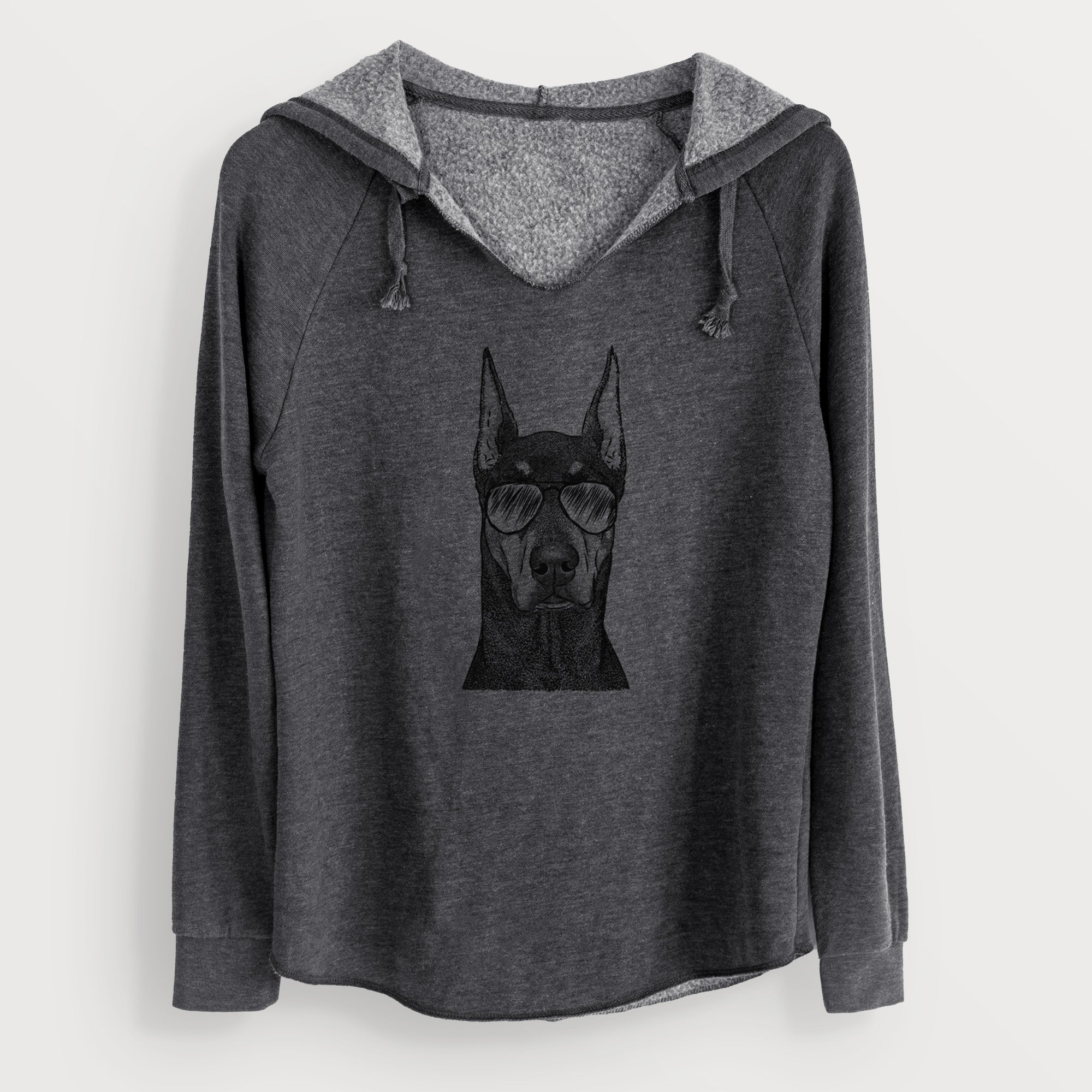 Aviator Drake the Doberman Pinscher - Cali Wave Hooded Sweatshirt