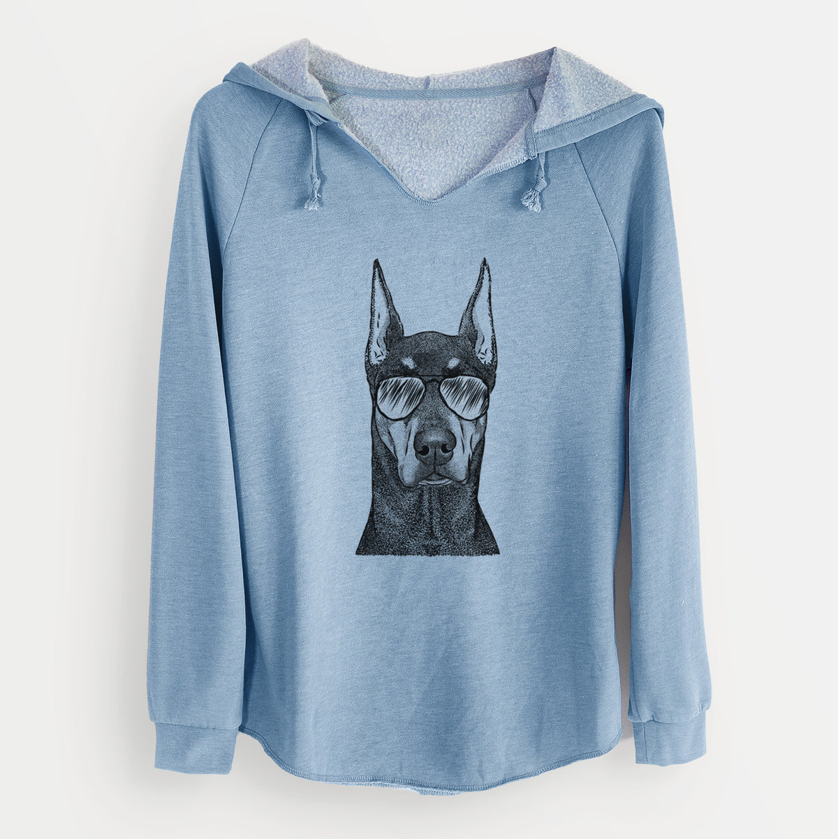 Aviator Drake the Doberman Pinscher - Cali Wave Hooded Sweatshirt