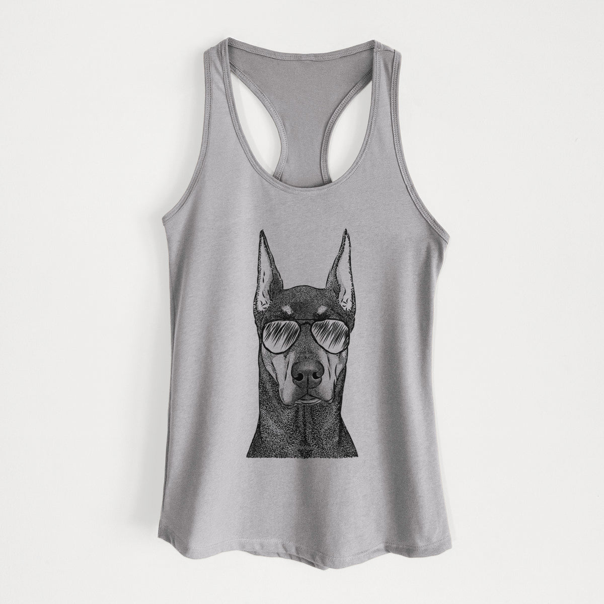 Drake the Doberman Pinscher - Women's Racerback Tanktop