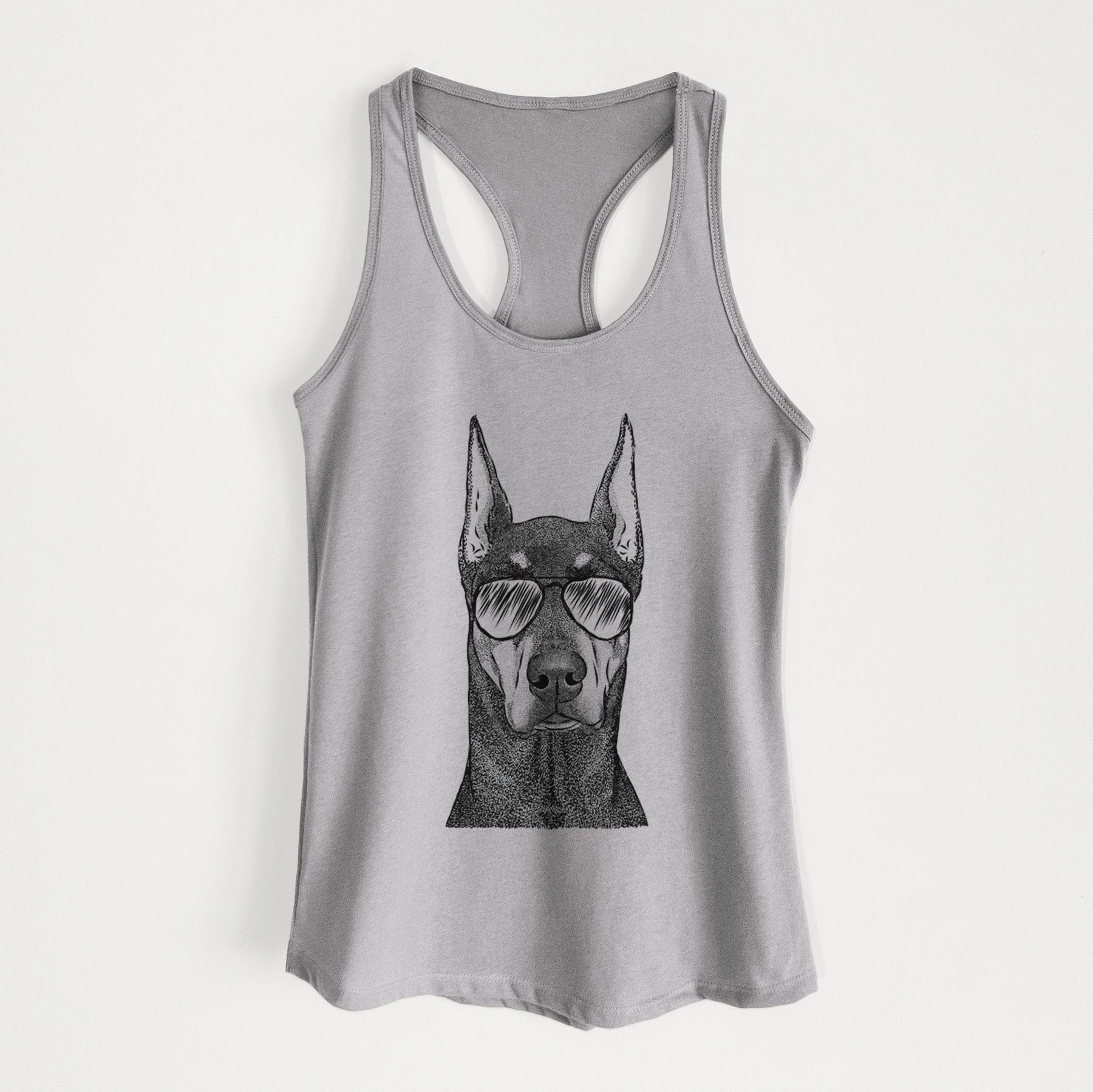 Drake the Doberman Pinscher - Women's Racerback Tanktop