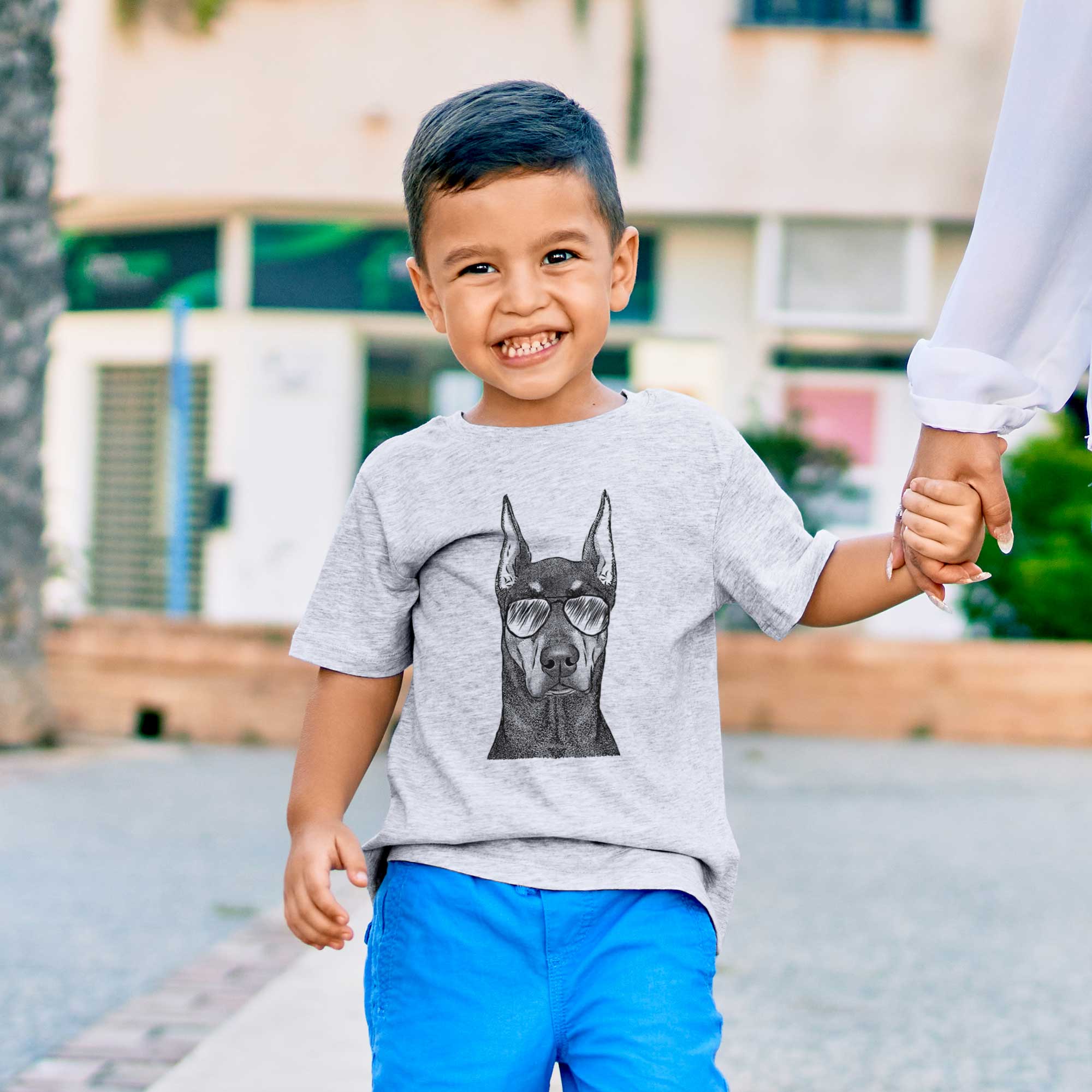 Aviator Drake the Doberman Pinscher - Kids/Youth/Toddler Shirt