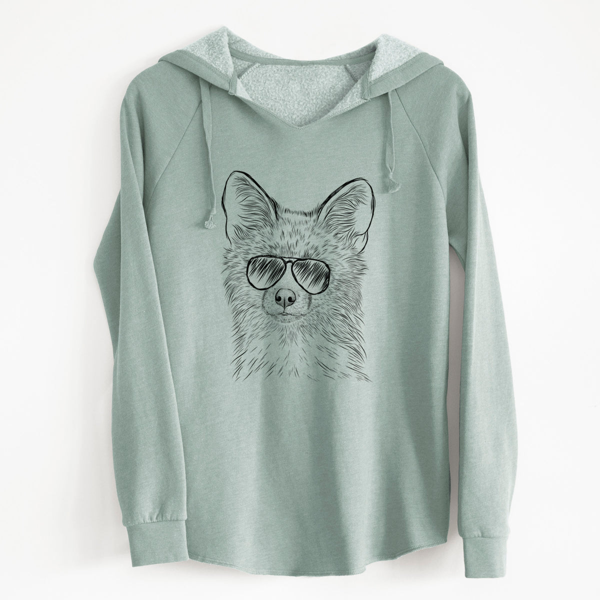 Aviator Drax the Red Fox - Cali Wave Hooded Sweatshirt