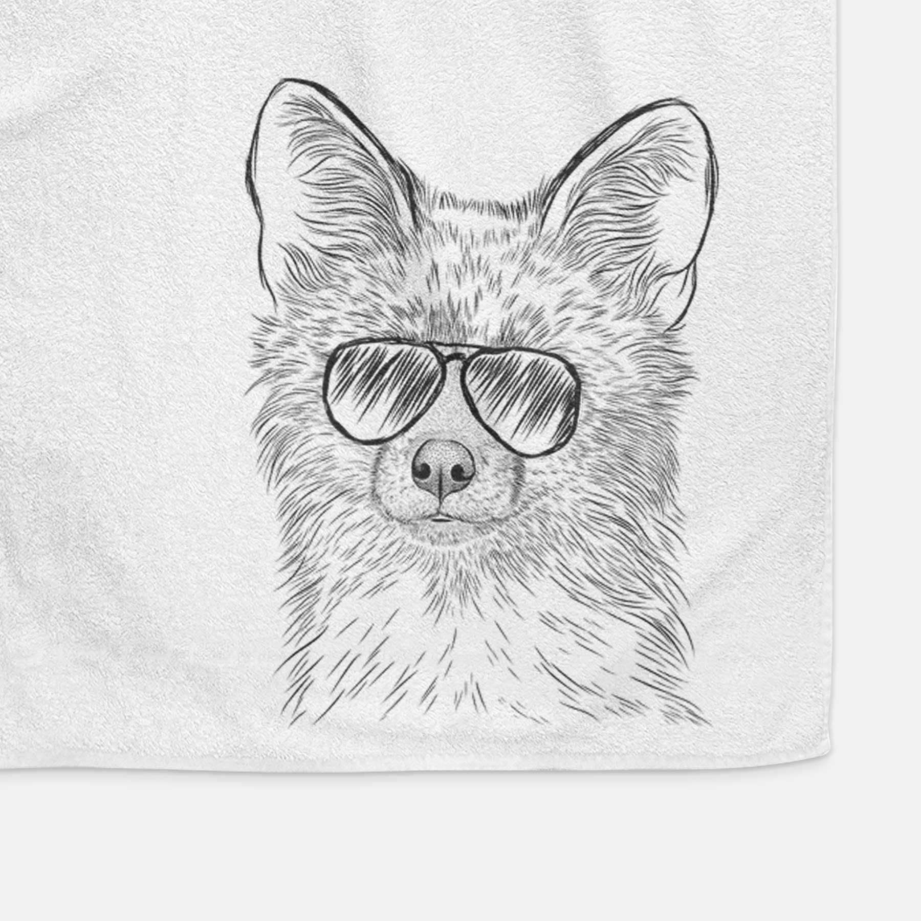 Drax the Red Fox Decorative Hand Towel