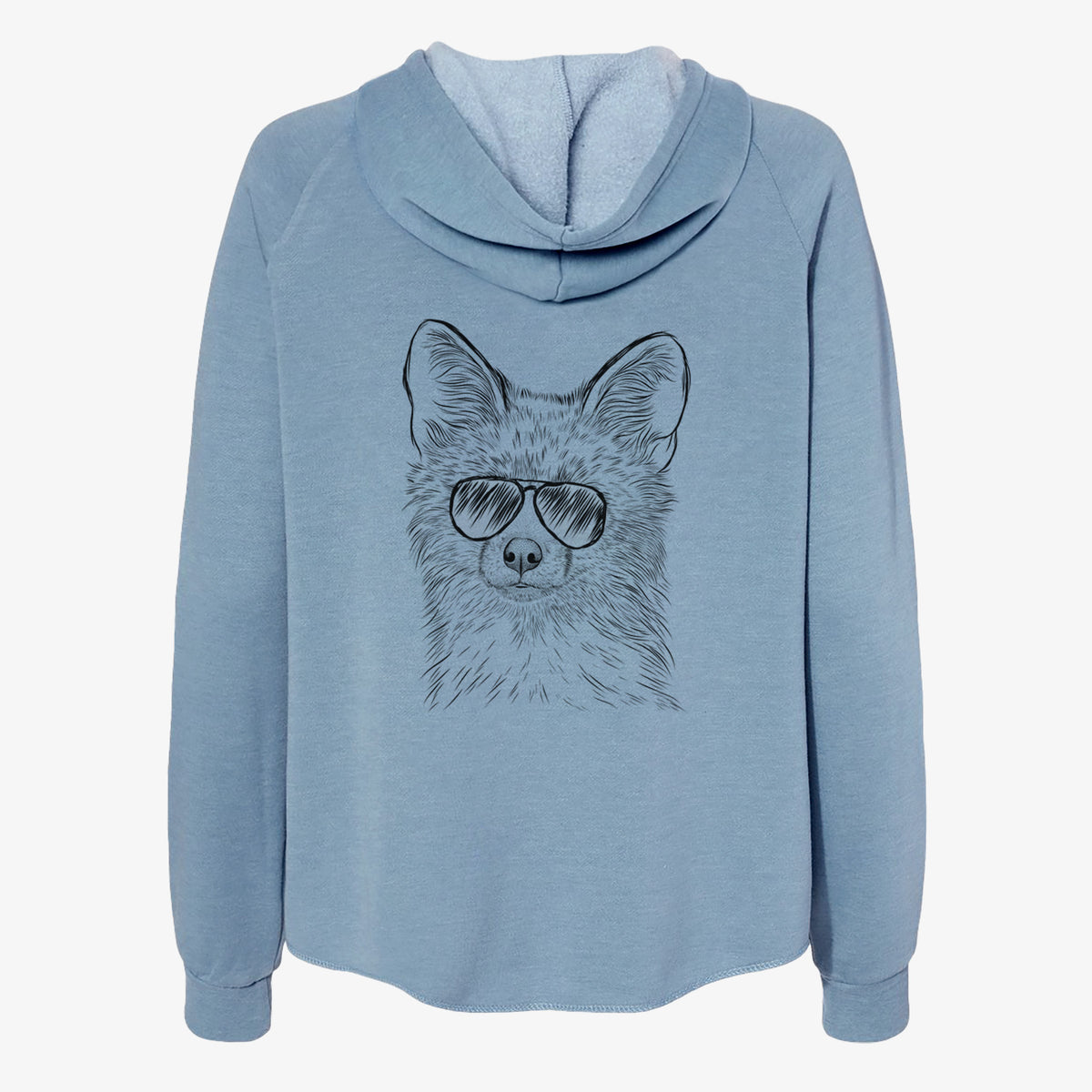 Drax the Red Fox - Women's Cali Wave Zip-Up Sweatshirt