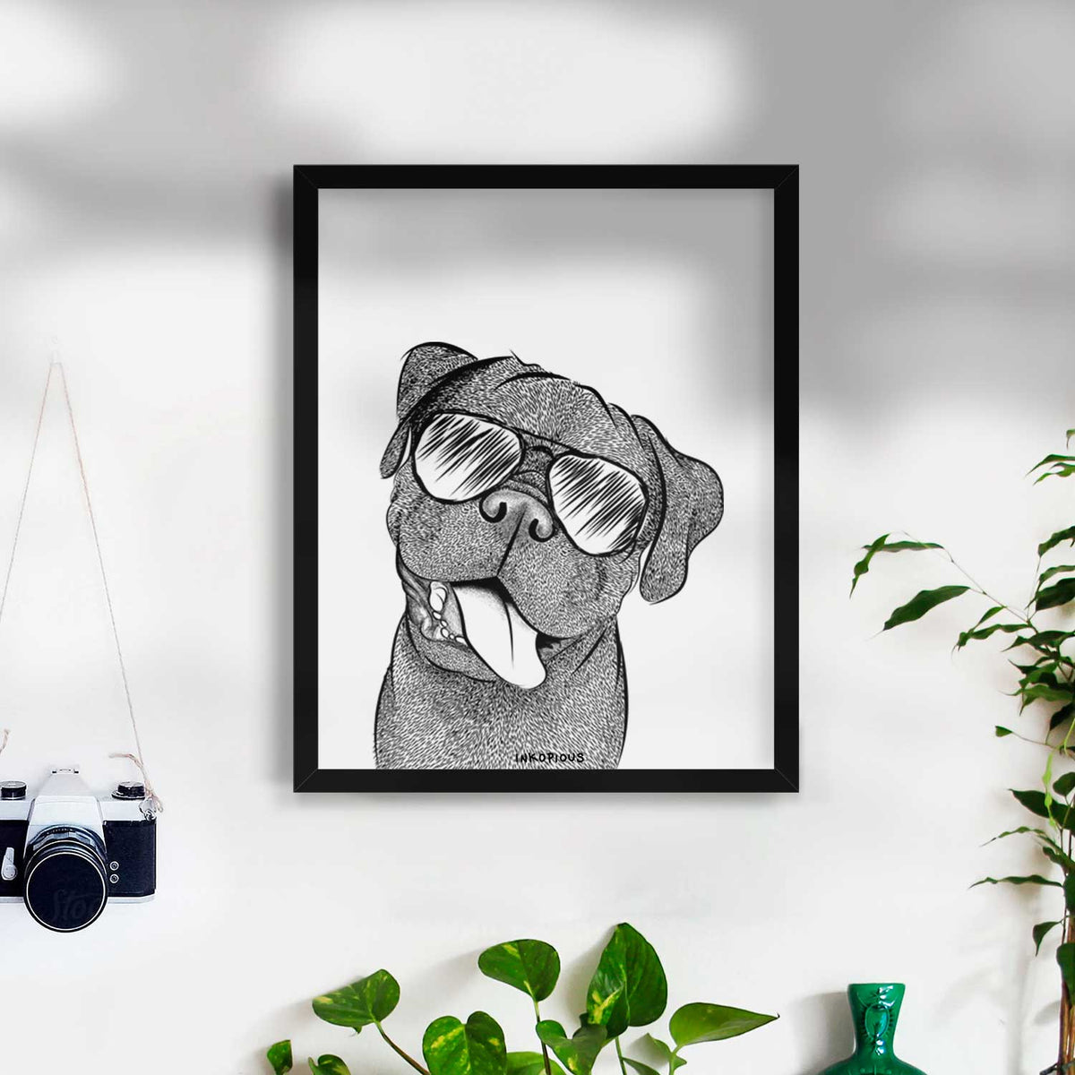 Dudley Danger the Pug Art Print