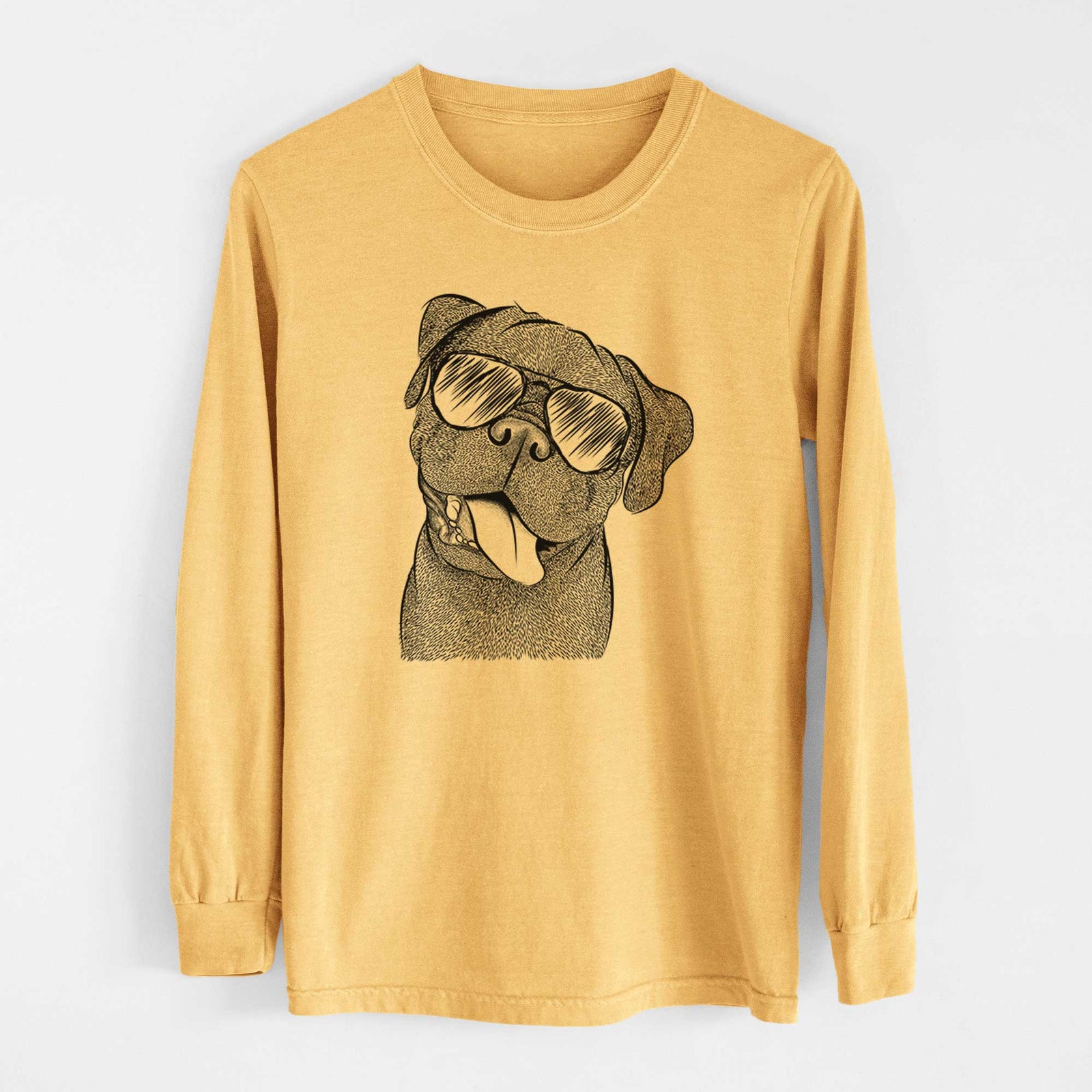 Aviators Dudley Danger the Pug - Heavyweight 100% Cotton Long Sleeve
