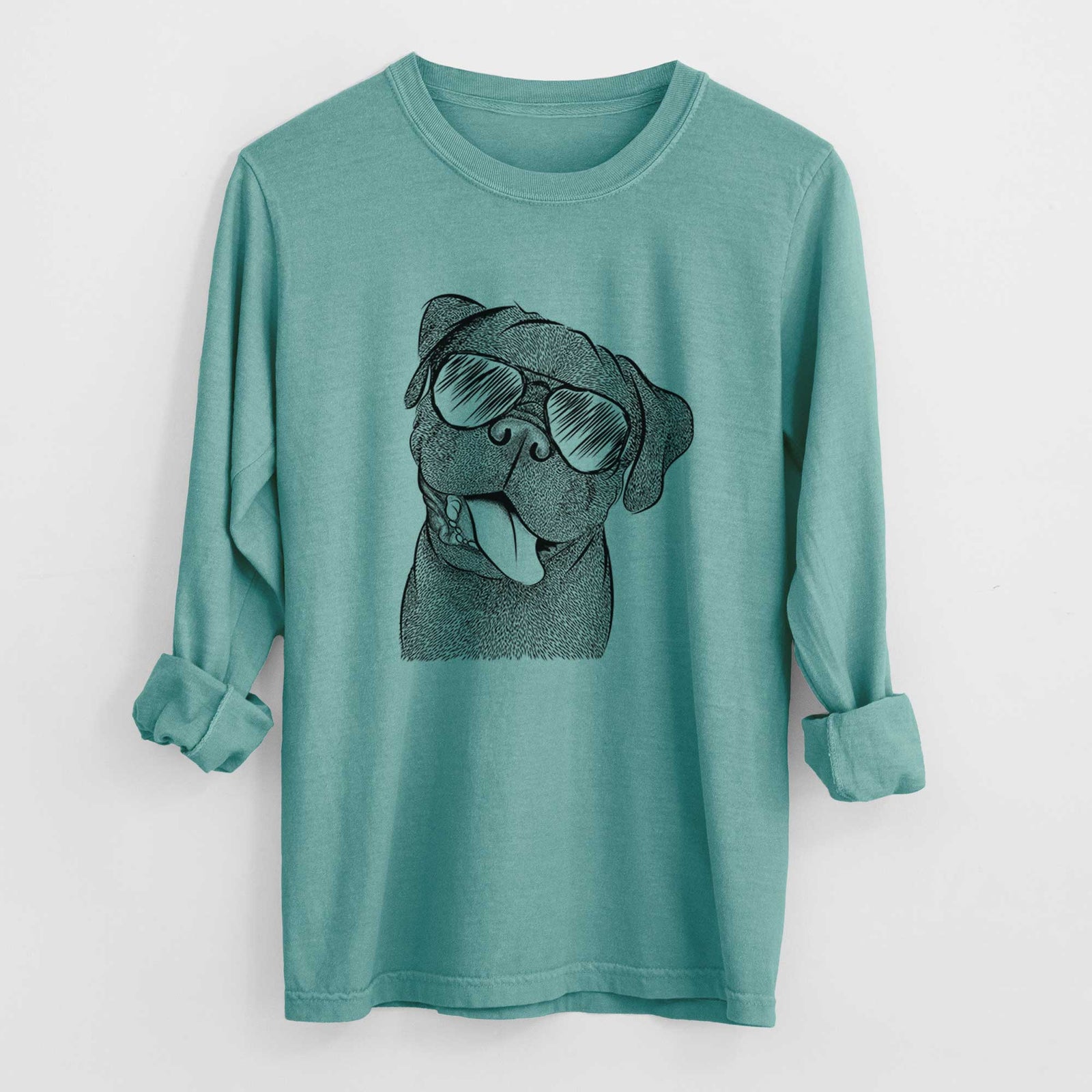 Aviators Dudley Danger the Pug - Heavyweight 100% Cotton Long Sleeve