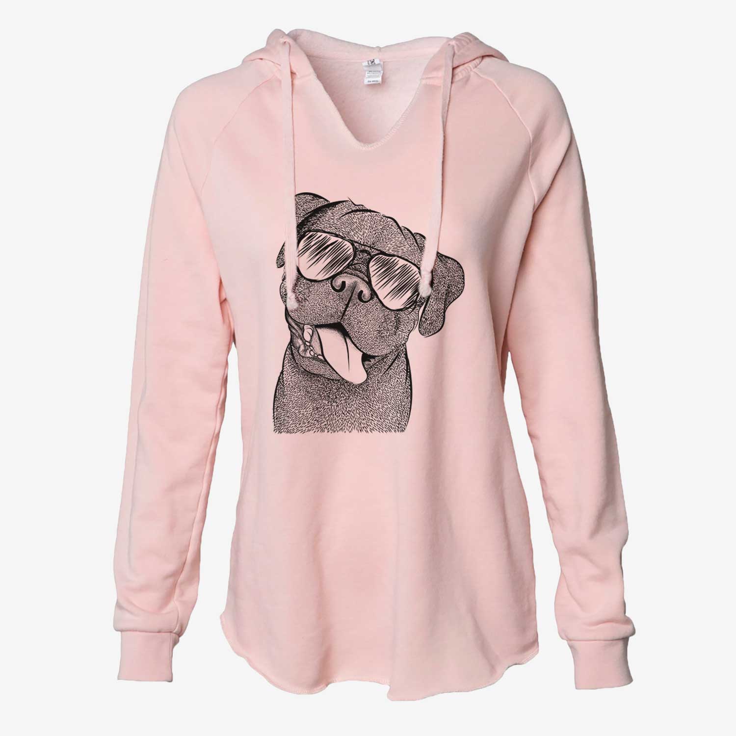 Dudley Danger the Pug - Cali Wave Hooded Sweatshirt