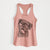 Dudley Danger the Pug - Women's Racerback Tanktop