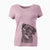 Aviator Dudley Danger the Pug - Women's V-neck Shirt