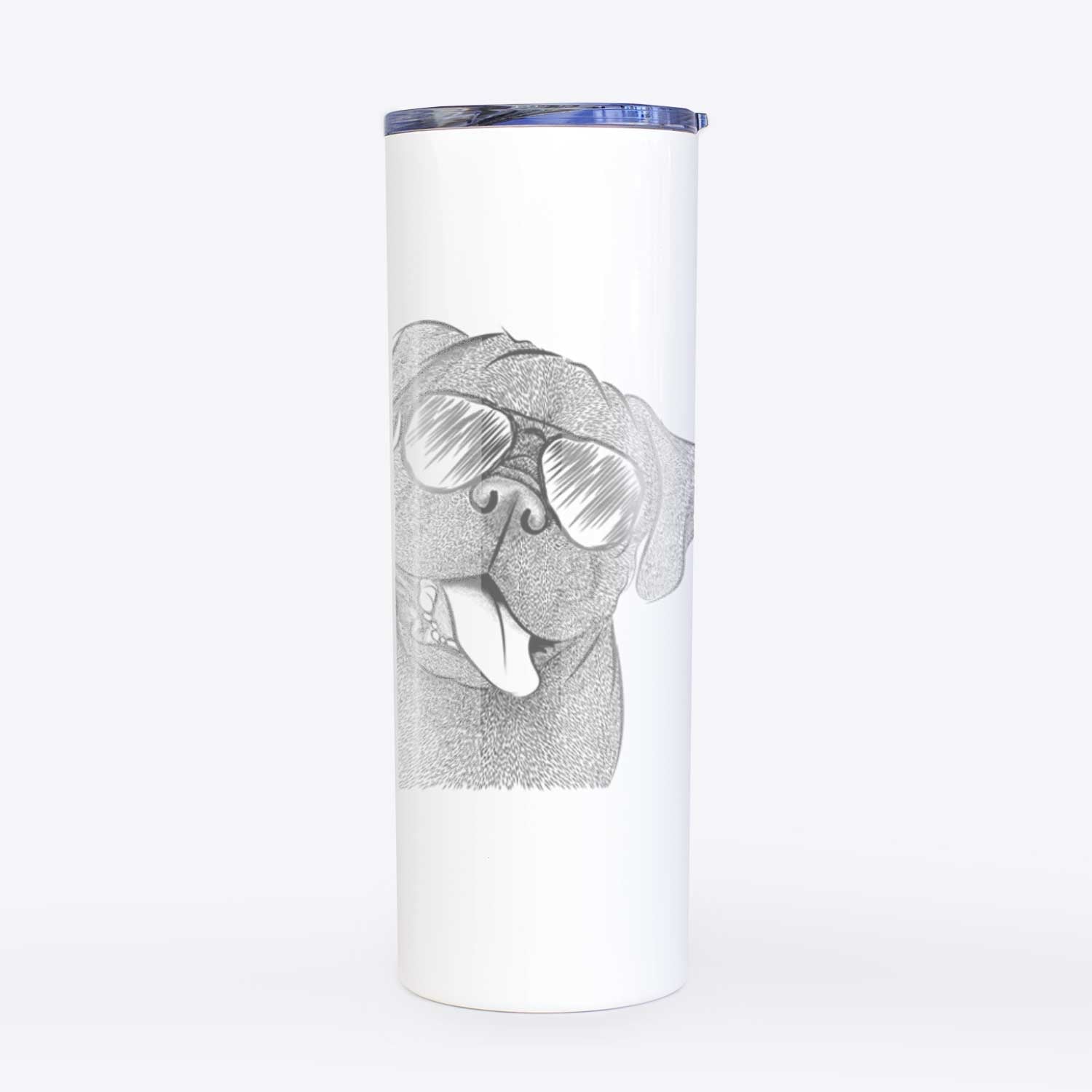 Dudley Danger the Pug - 20oz Skinny Tumbler