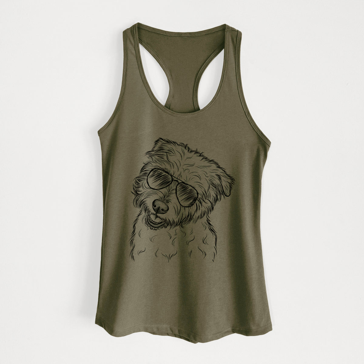 Duffy the Glen of Imaal Terrier - Women's Racerback Tanktop