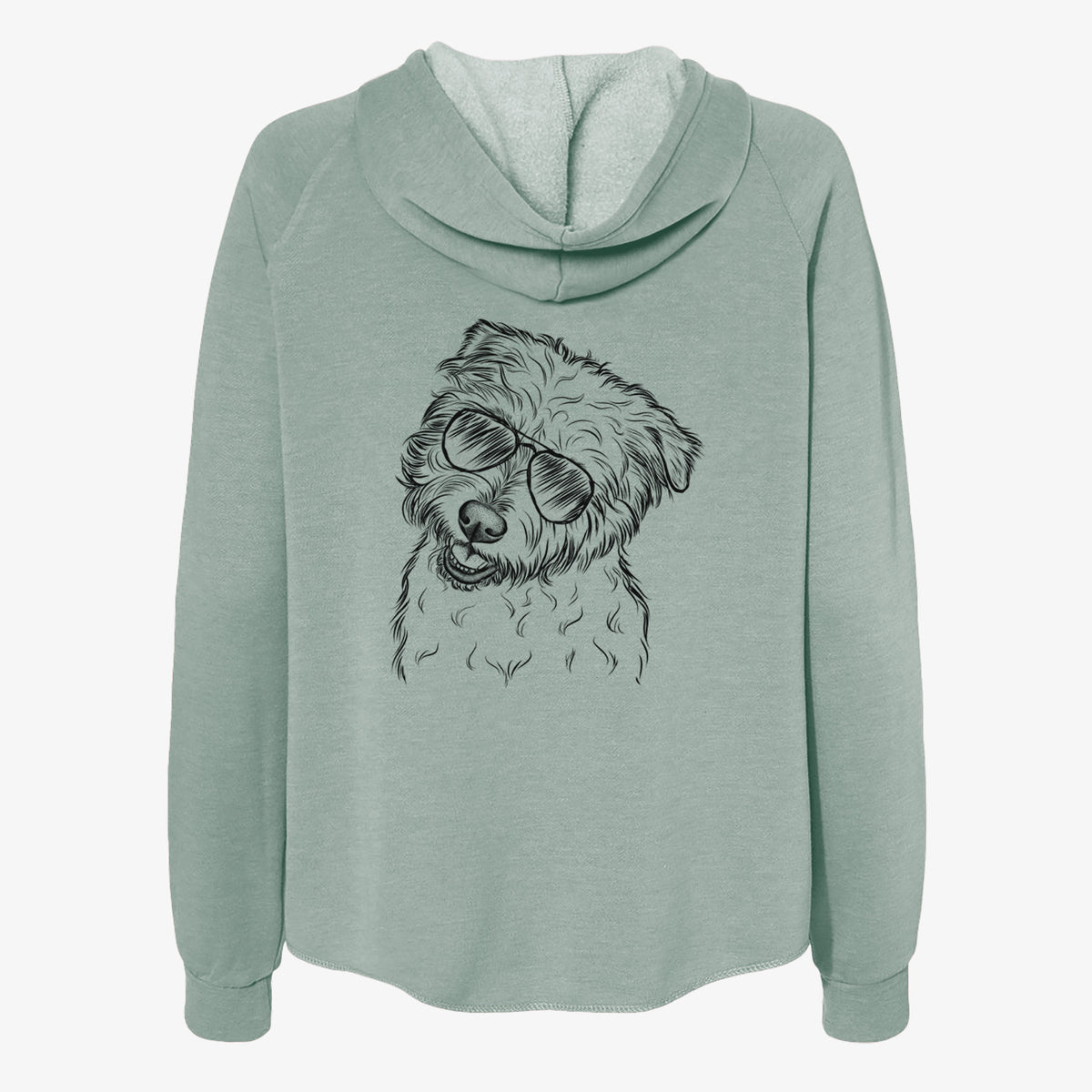 Duffy the Glen of Imaal Terrier - Women's Cali Wave Zip-Up Sweatshirt