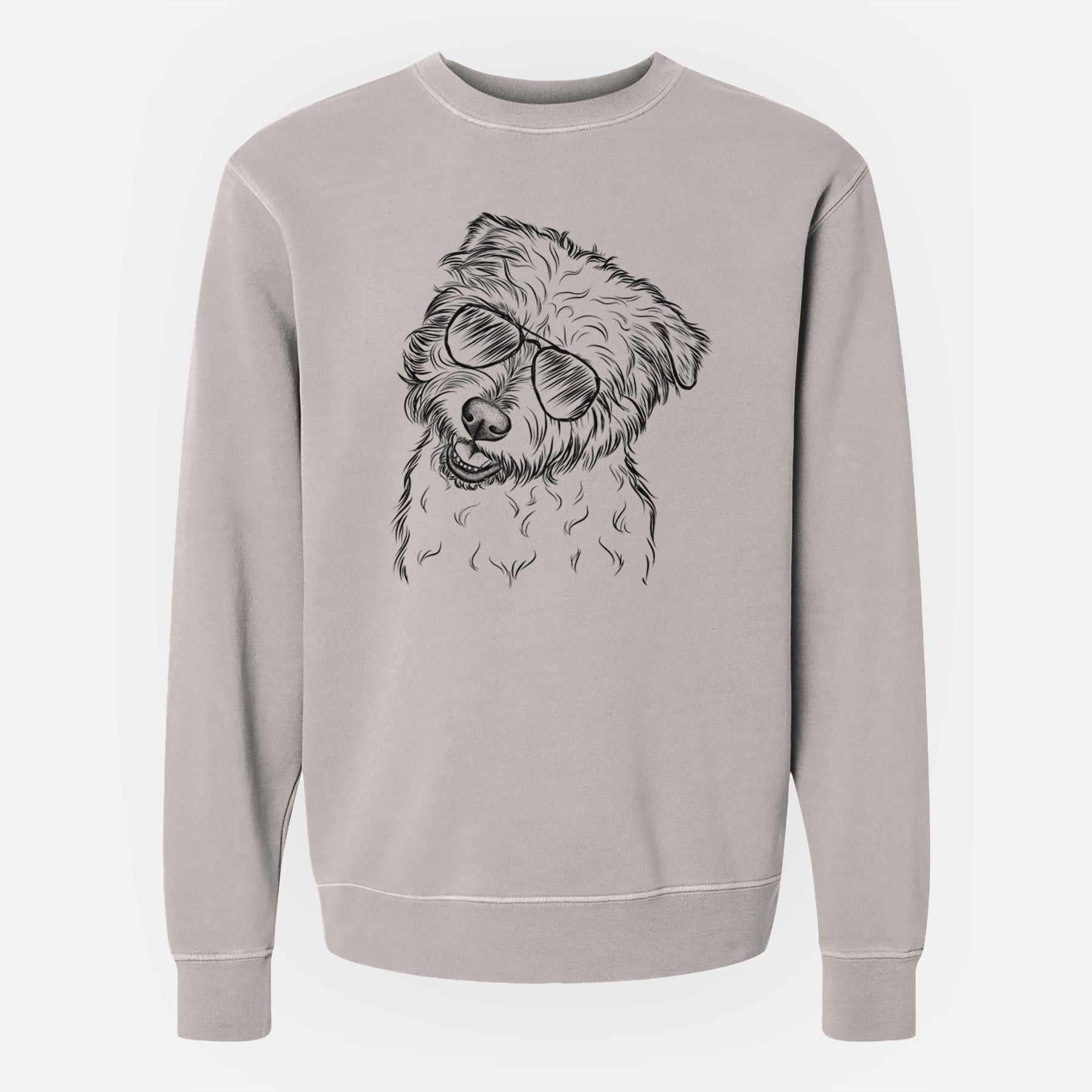 Aviator Duffy the Glen of Imaal Terrier - Unisex Pigment Dyed Crew Sweatshirt