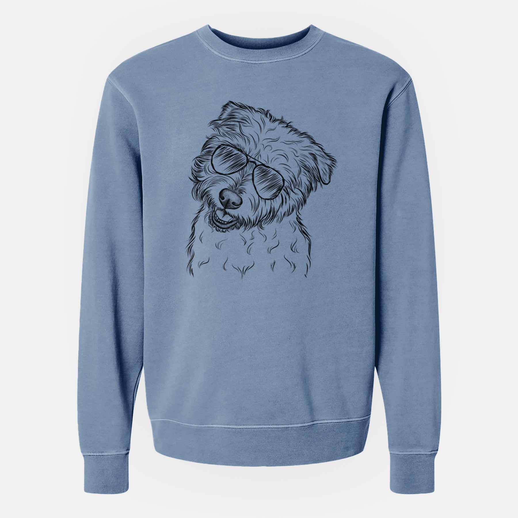 Aviator Duffy the Glen of Imaal Terrier - Unisex Pigment Dyed Crew Sweatshirt